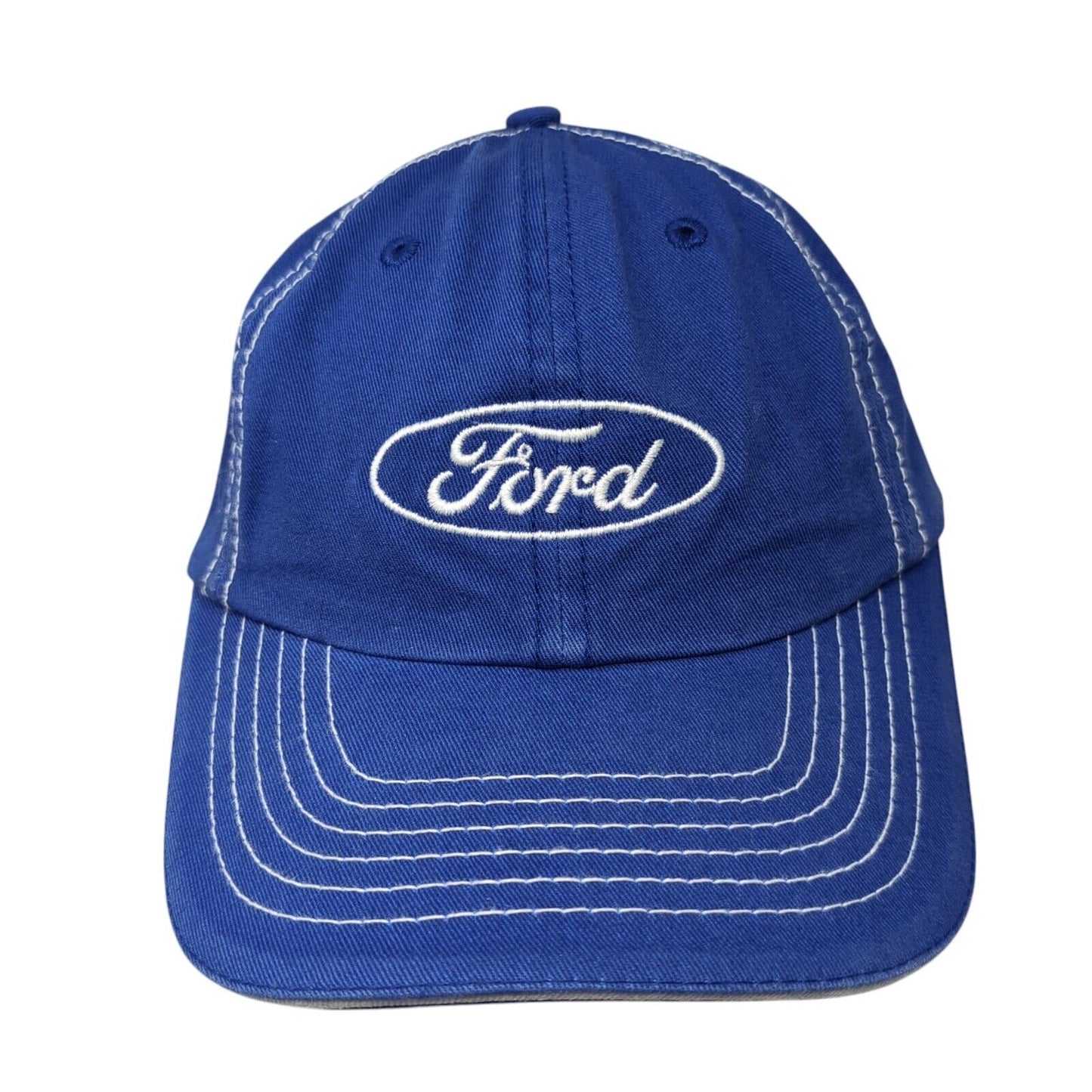 Ford Slideback Hat Blue One Size Adjustable Embroidered 6 Panel Outdoor
