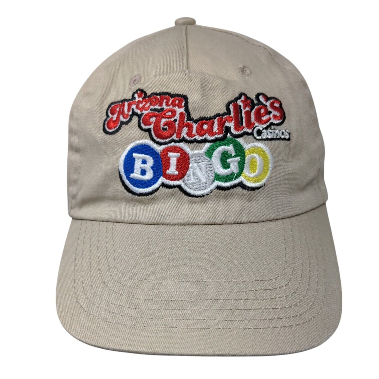 Arizona Charlie's Casinos Bingo Strapback Hat Tan OSFA Embroidered
