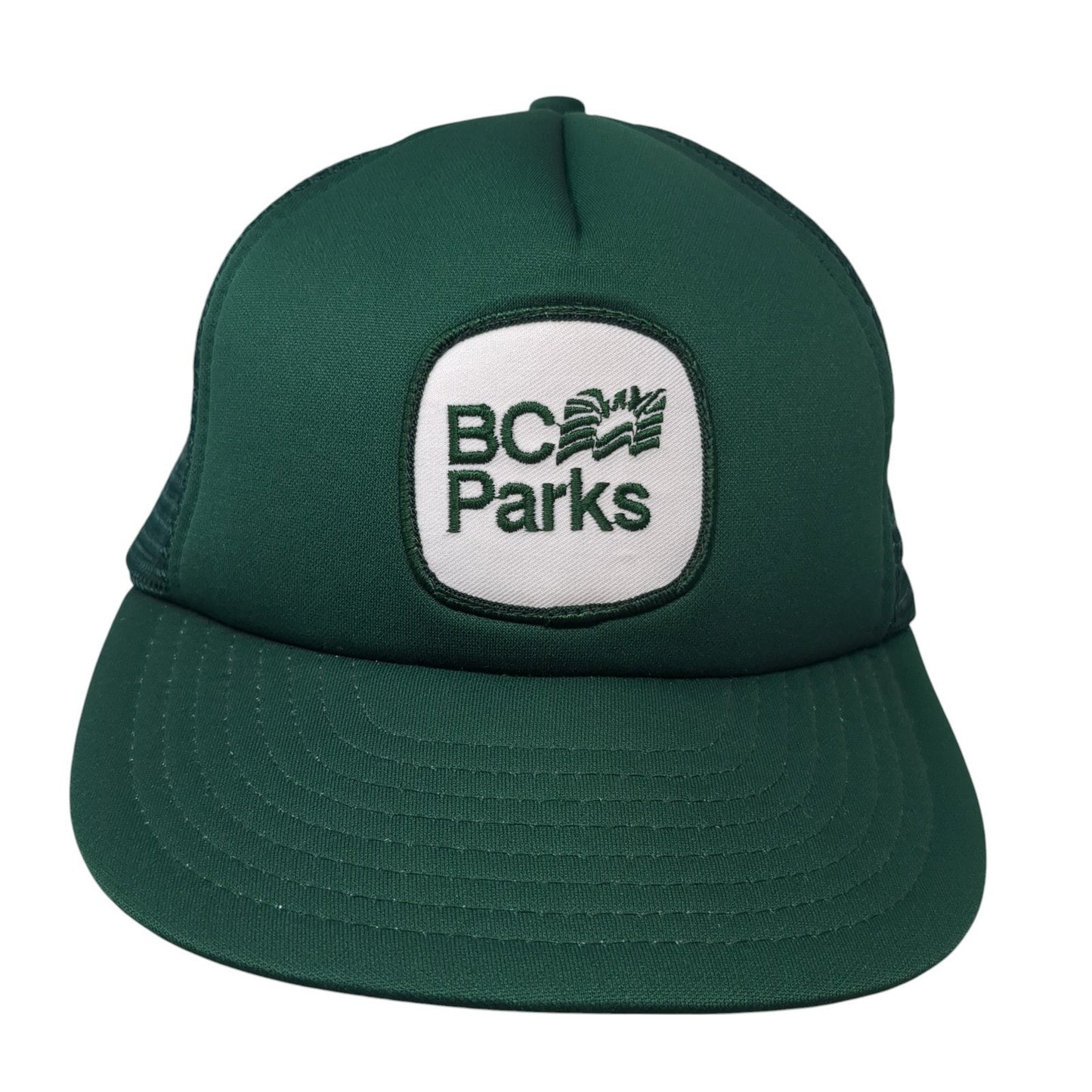 BC Parks Trucker Hat Green Large Adjustable Embroidered Mesh Back Wilson
