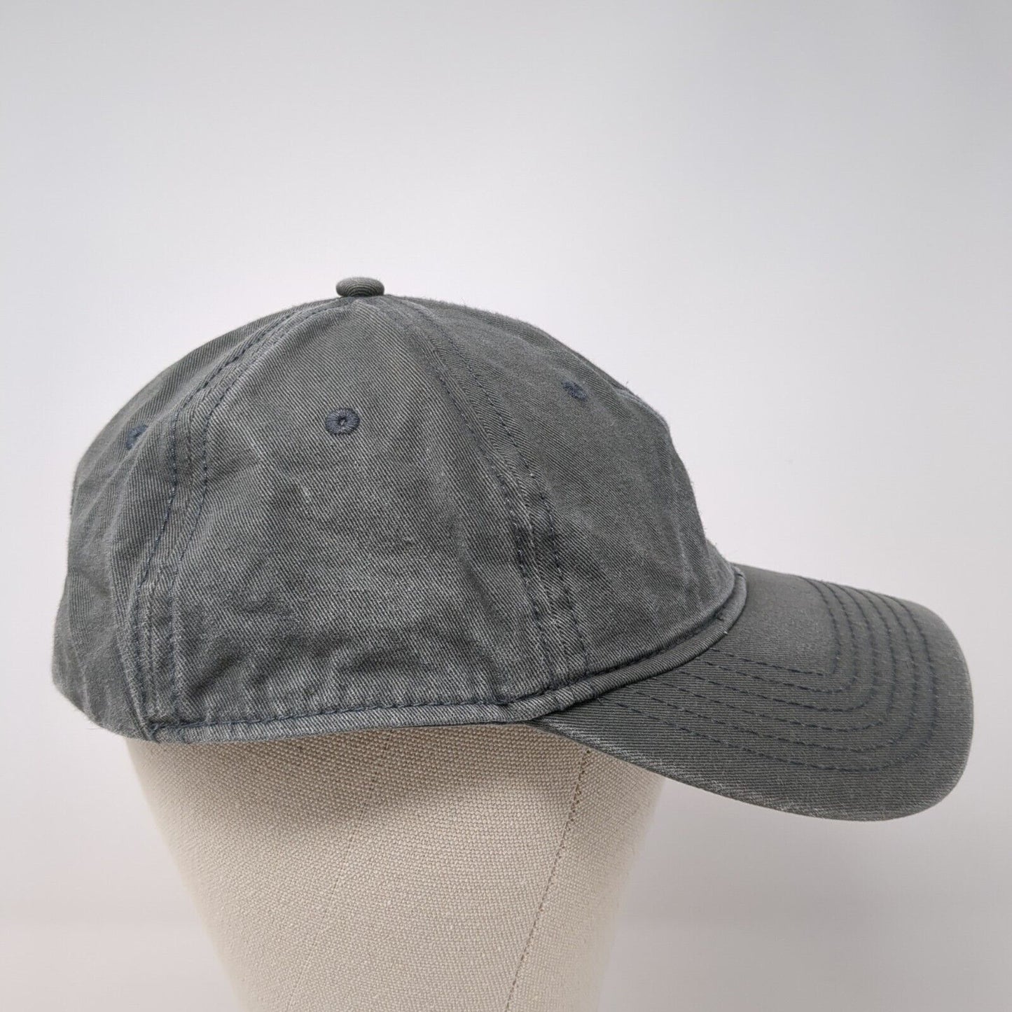Ubranded Slideback Hat Gray One Size Adjustable Vented Holes 6 Panel Blank