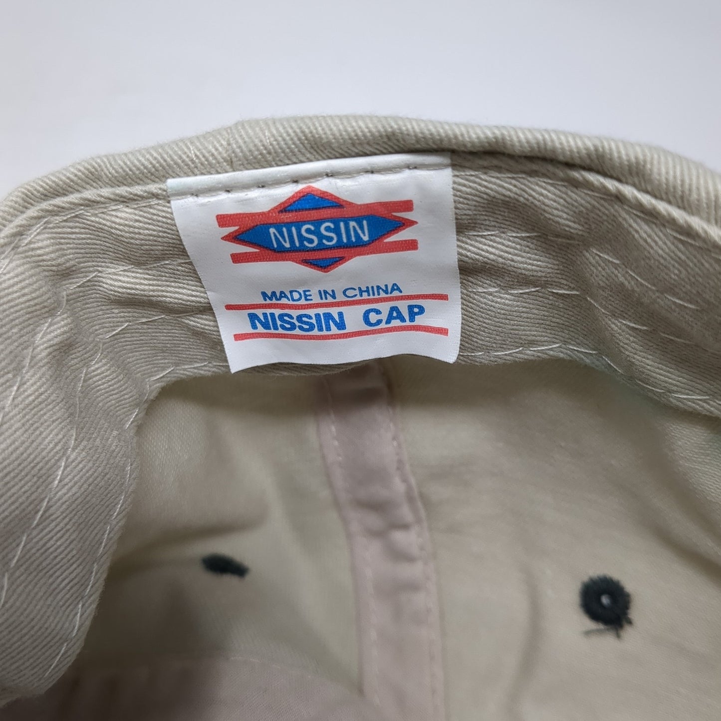 Roger Hibberd Masonry Baseball Cap Beige One Size Adjustable Embroidered Nissin