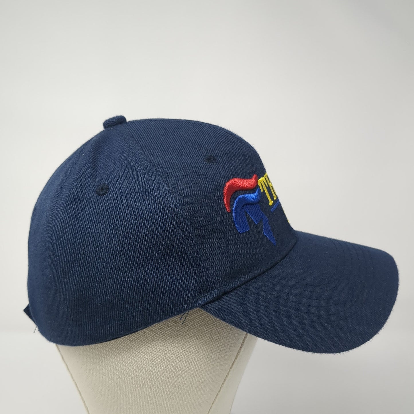 Trump 2020 Strapback Baseball Cap Blue One Size Adjustable Embroidered Patriotic