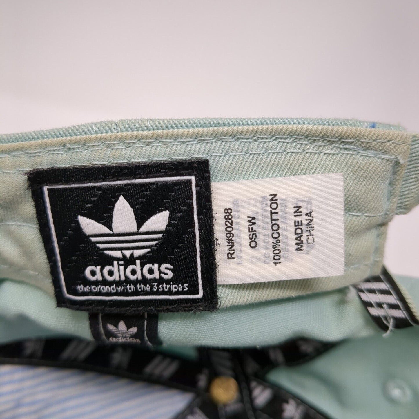 Adidas Women's Slideback Hat Blue One Size Adjustable Embroidered Trefoil Cotton