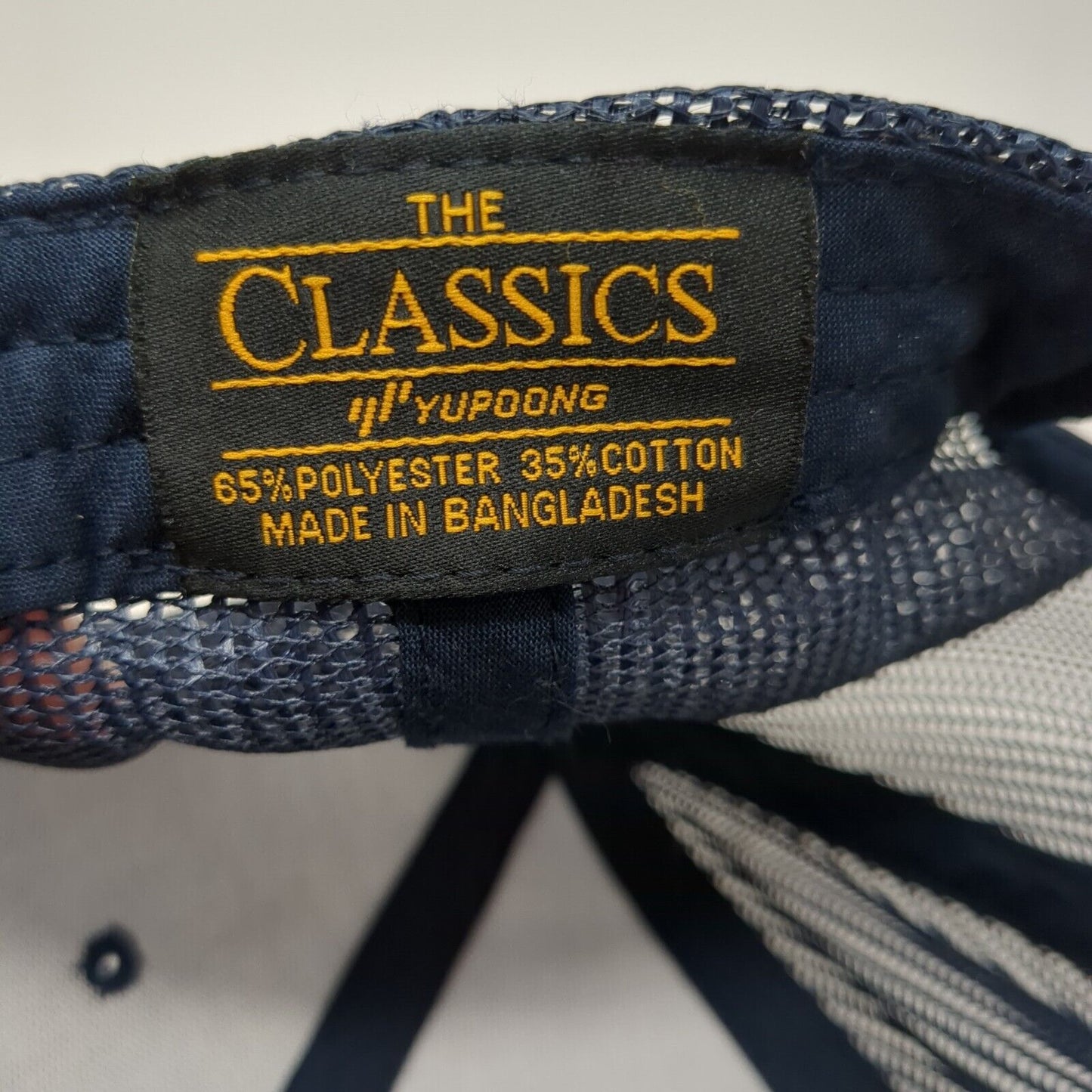 Josie's Organics Snapback Trucker Hat Blue One Size Mesh Back Yupoong