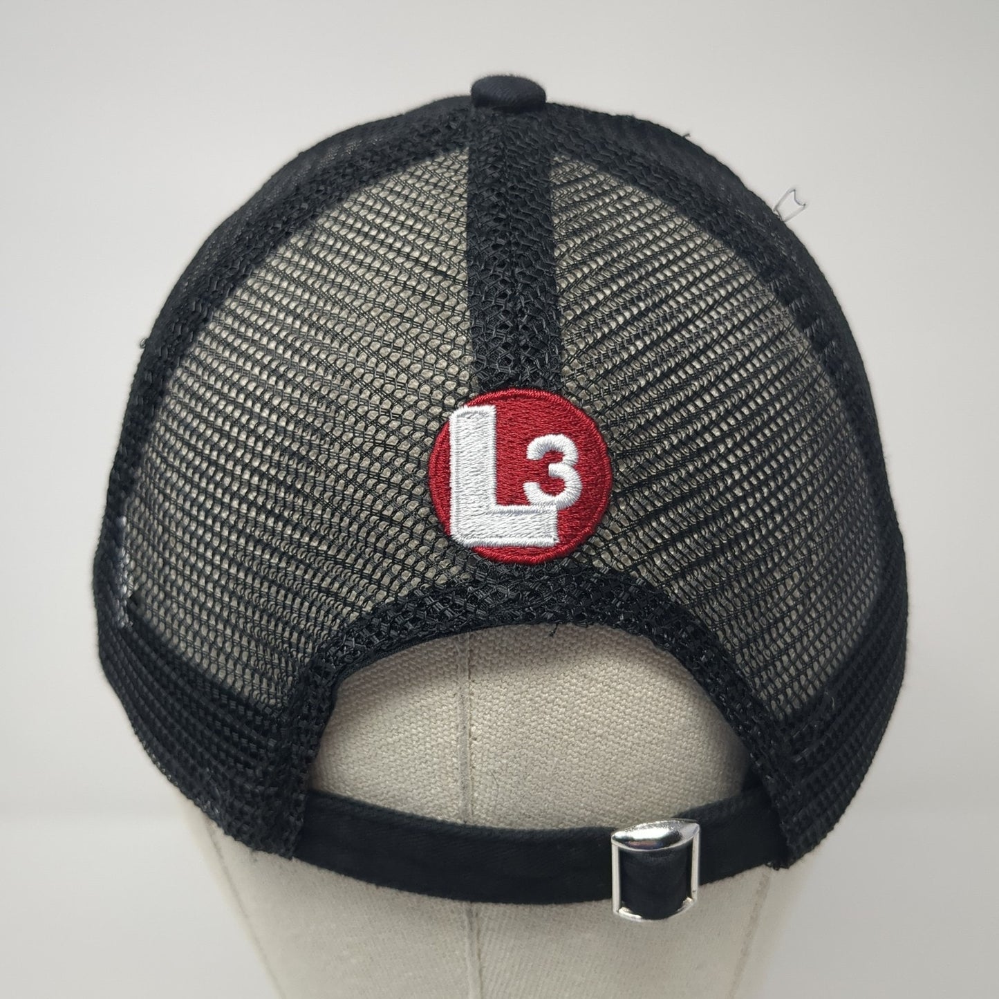 LYNX Slideback Trucker Hat Black One Size Adjustable Embroidered Mesh Back