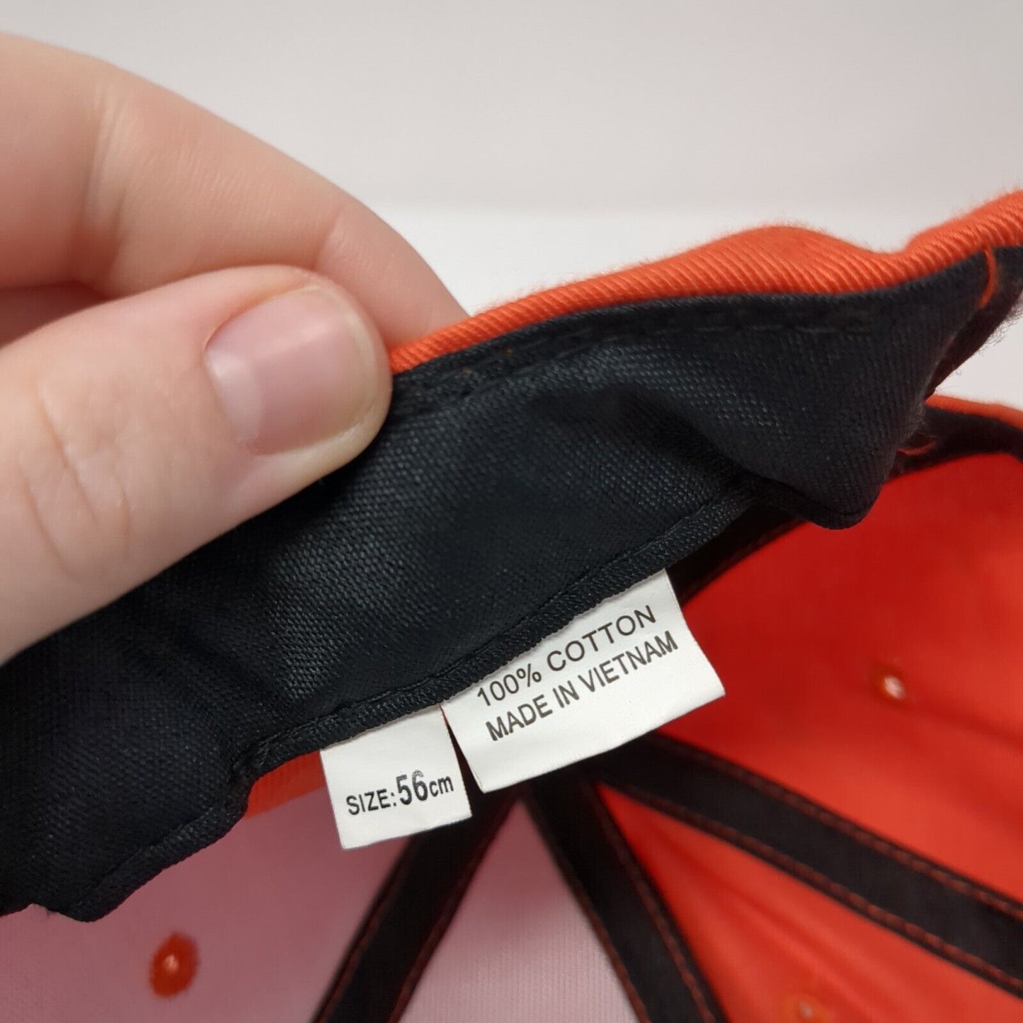 The YMCA Strapback Hat Orange 56cm Adjustable Embroidered 6 Panel Cotton