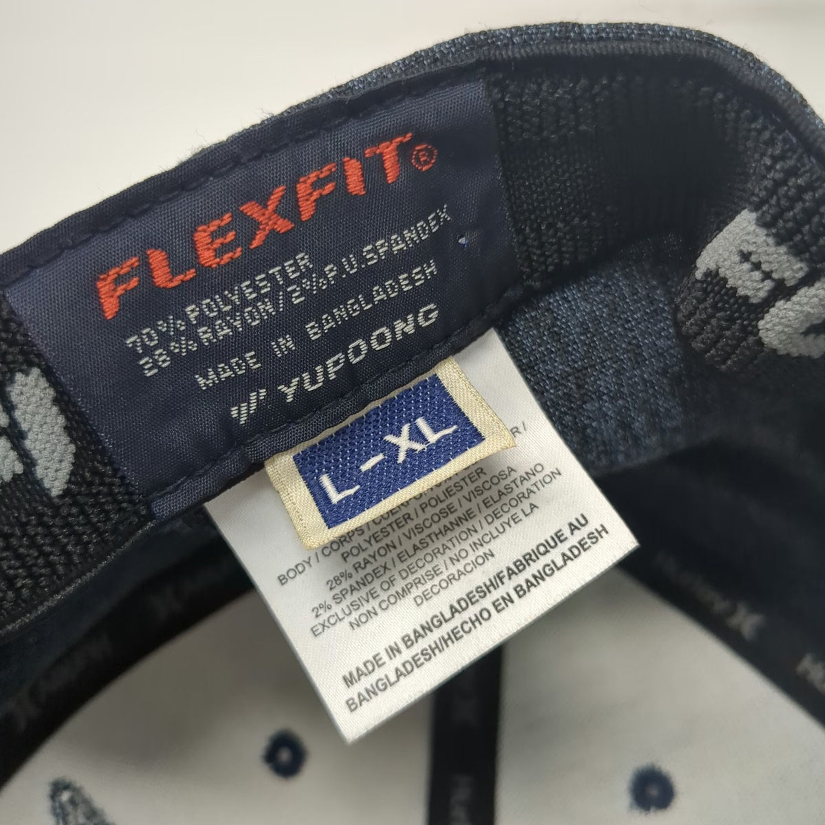 Hurley Baseball Cap Blue XL Flexfit Marled Heather Fabric Embroidered Hat