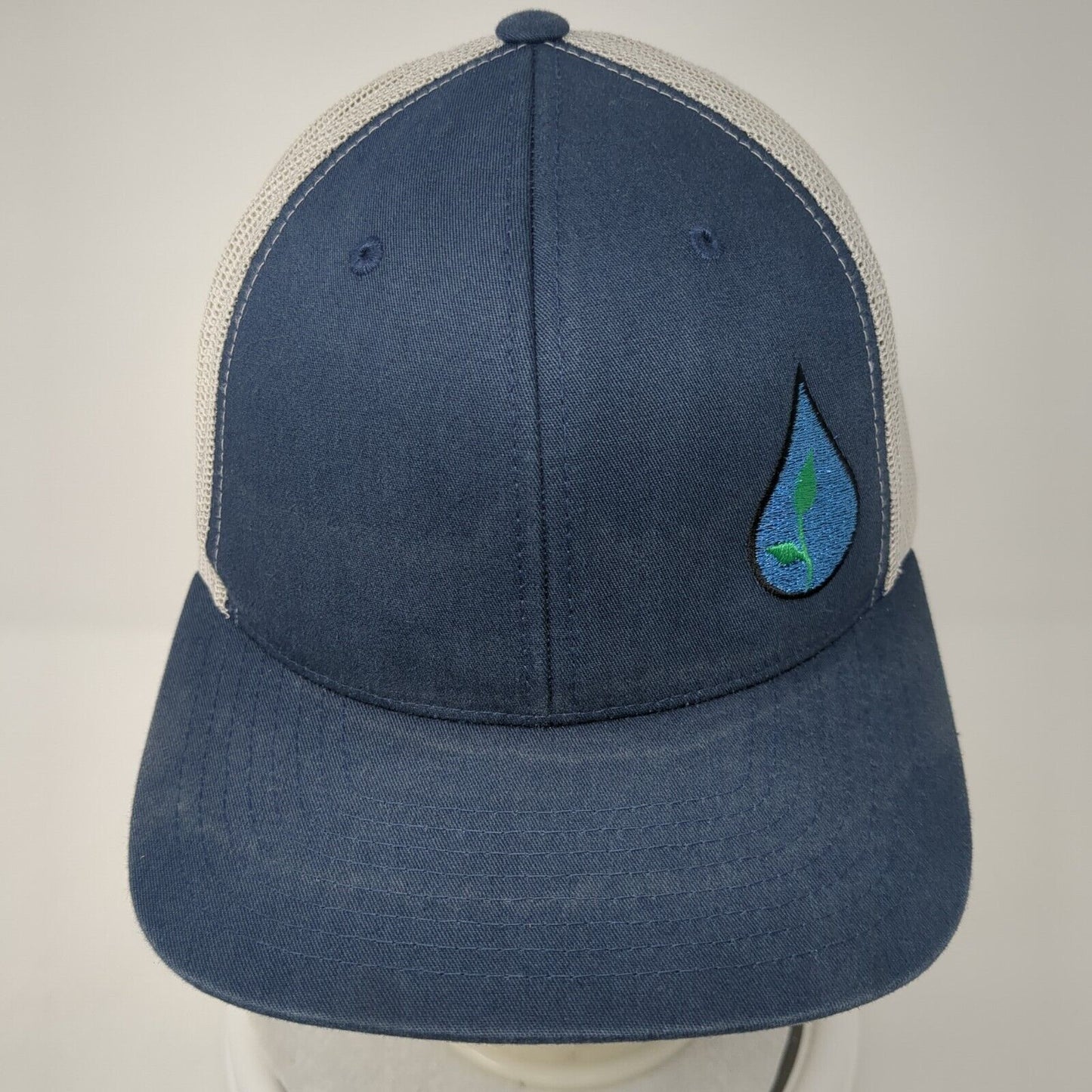 Aquairr.com Snapback Trucker Hat Blue OS Adjustable Mesh Back Classics Yupoong