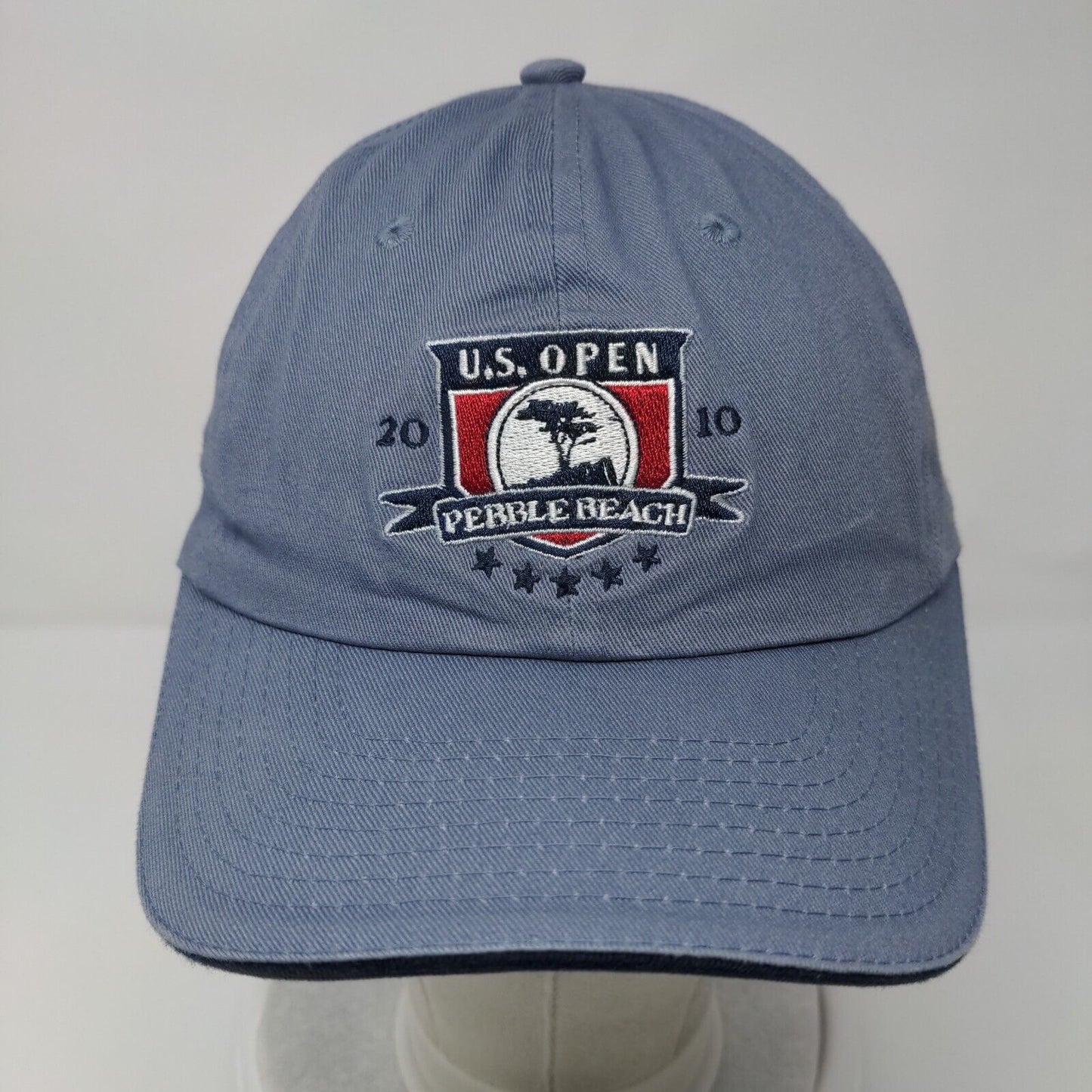US Open Pebble Beach 2010 Slideback Hat Blue One Size Adjustable USGA Member