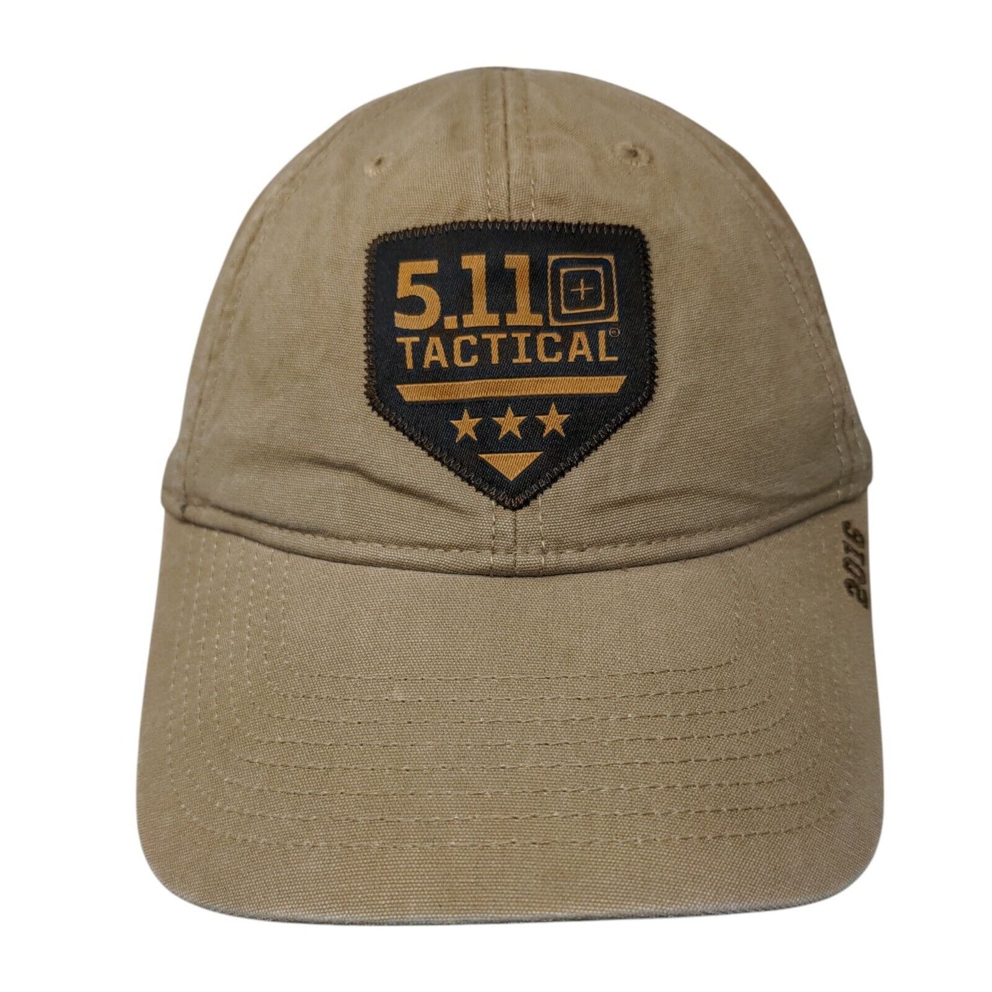 5.11 Tactical 2016 Strapback Hat Tan One Size Adjustable Embroidered 6 Panel