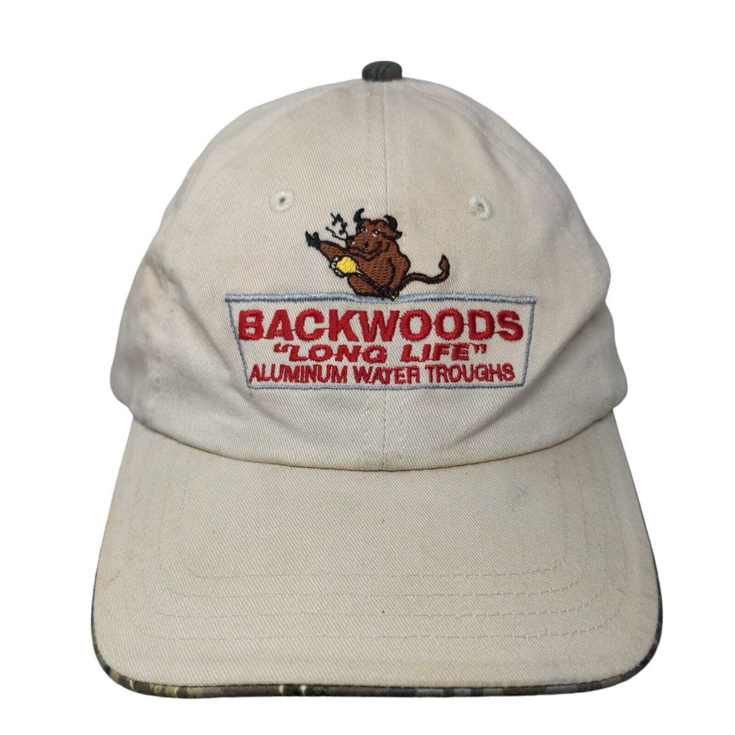 Backwoods Long Life Aluminum Water Troughs Slideback Hat Tan OSFA 6 Panel