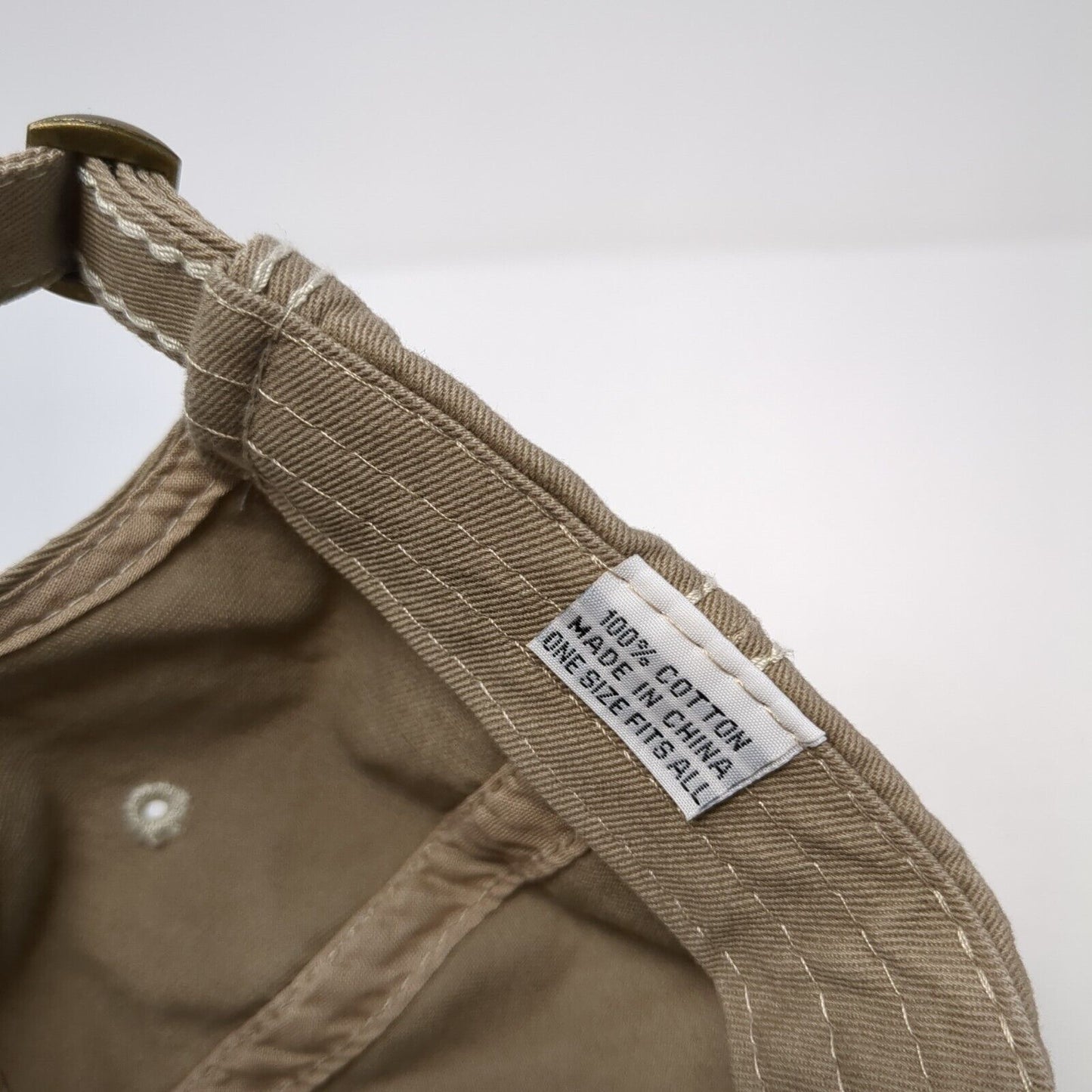 Jimmy Claas Construction Slideback Hat Tan One Size Adjustable 6 Panel