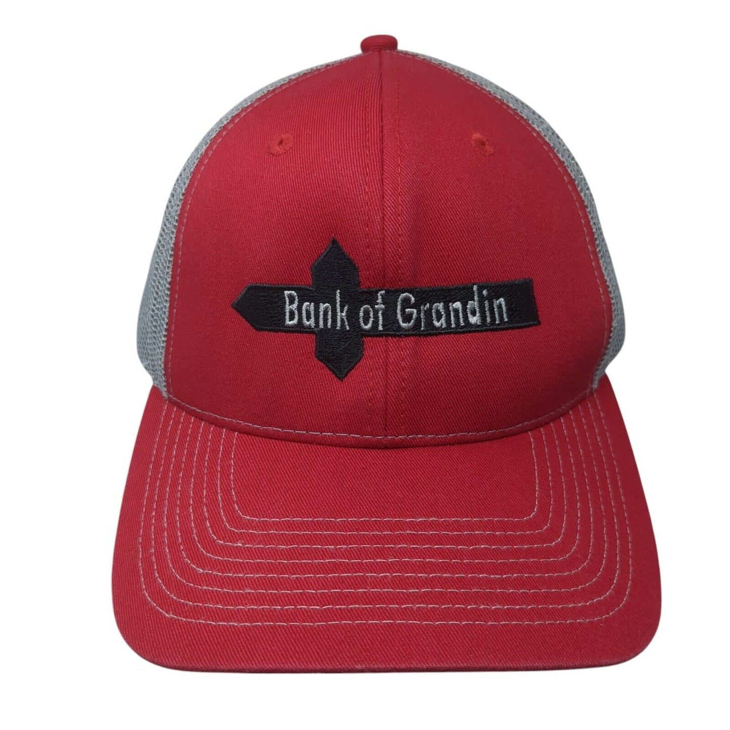 Bank of Grandin Snapback Trucker Hat Multicolor One Size Mesh Back