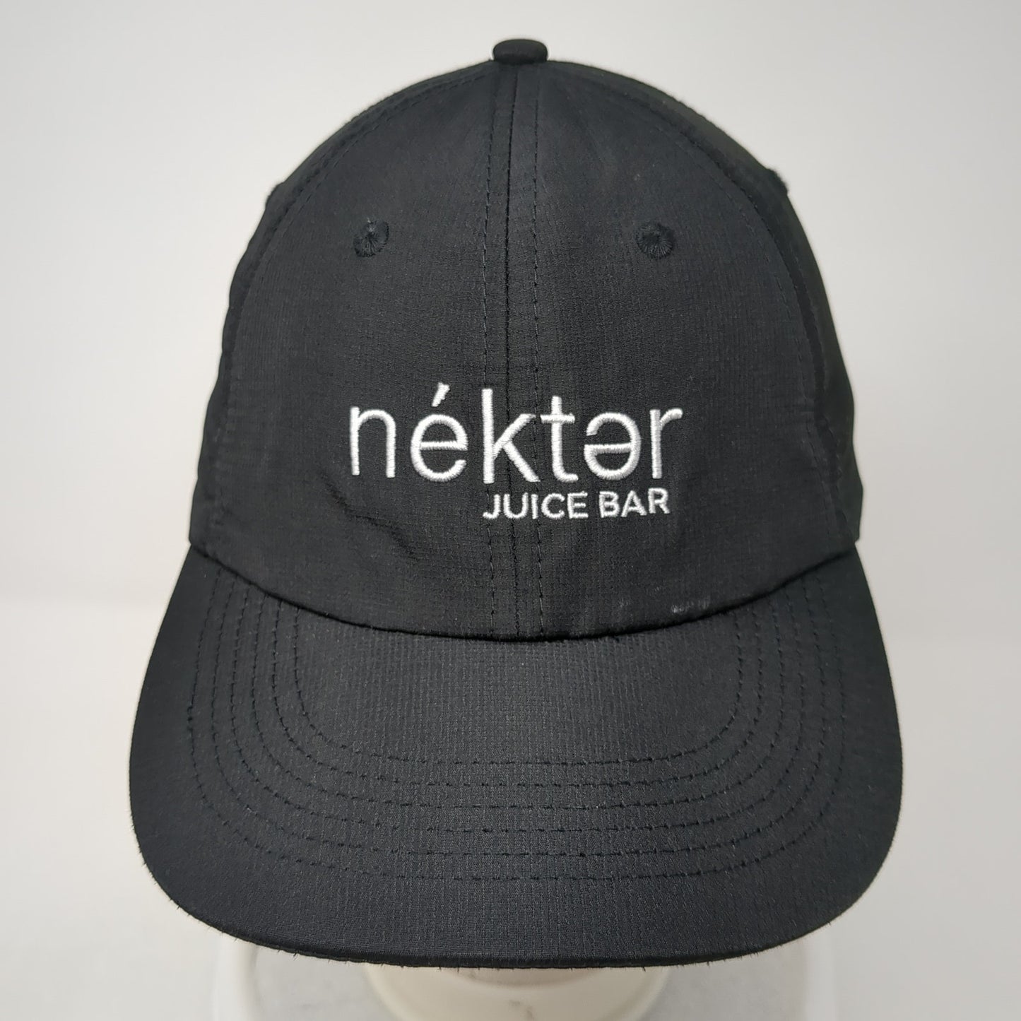 Nektar Juice Bar Strapback Baseball Cap Black One Size Adjustable Embroidered