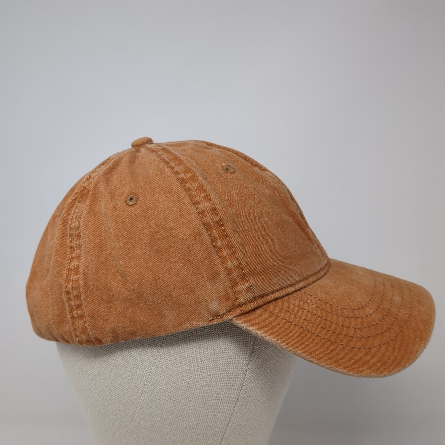 Unbranded Slideback Baseball Cap Orange One Size Adjustable 6 Panel Blank