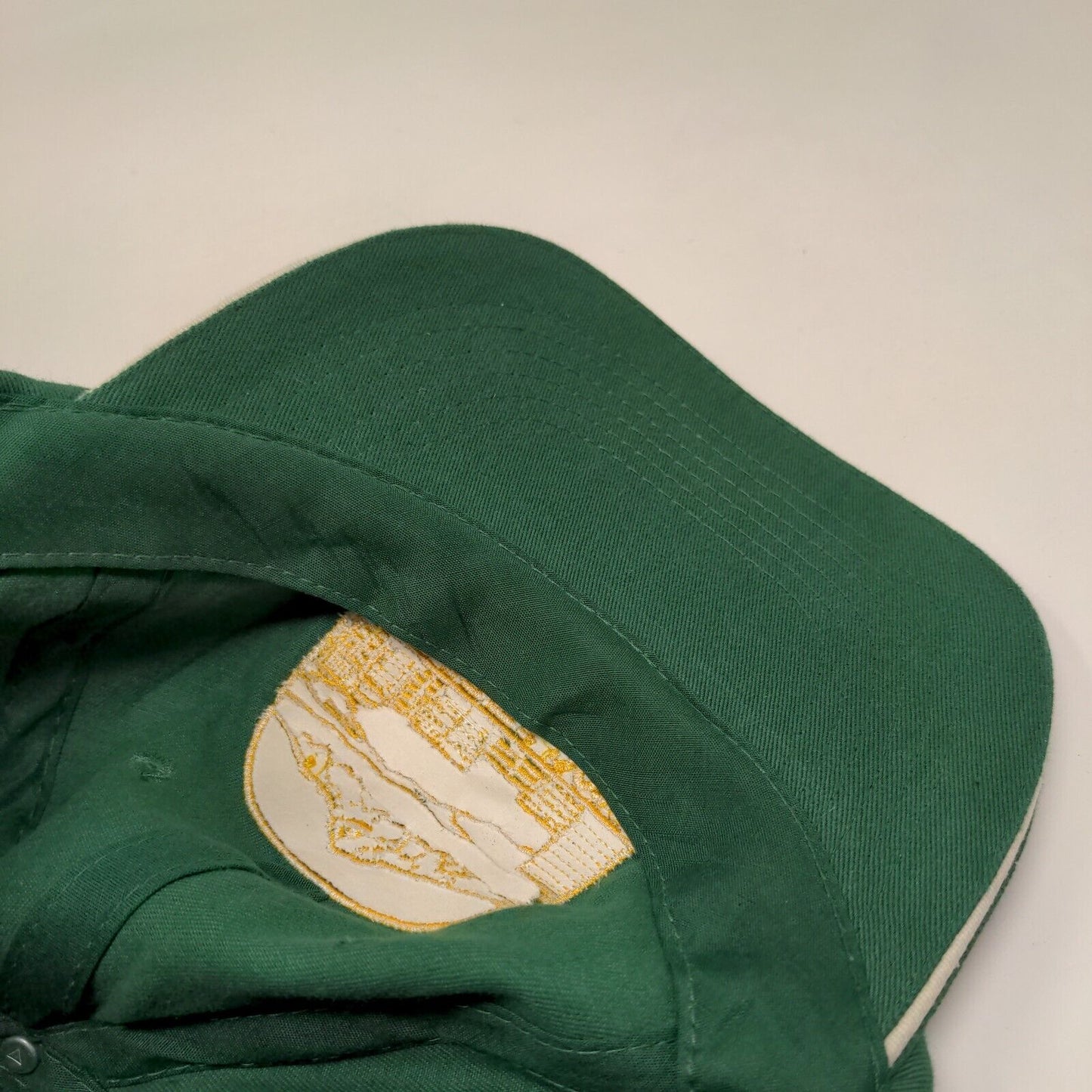 LAVCEI 2017 Strapback Hat Green One Size Adjustable Embroidered 6 Panel Cotton