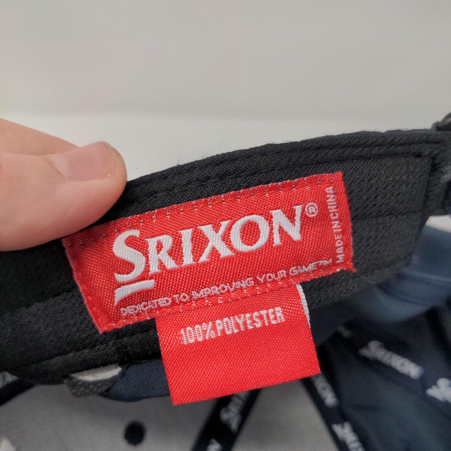 Srixon Strapback Hat Blue OSFA Adjustable Embroidered 6 Panel Polyester