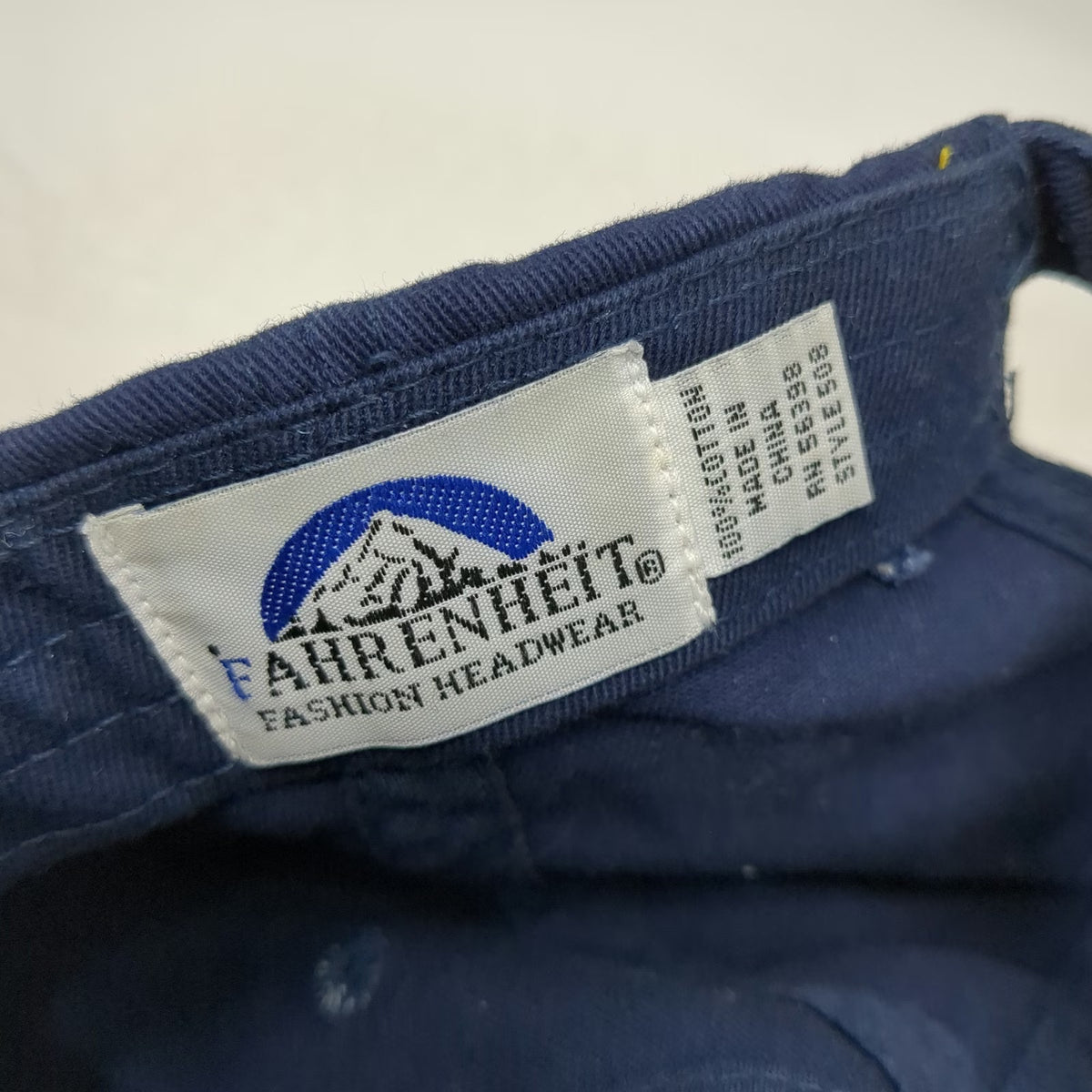 Fahrenheit Baseball Cap Blue One Size Oregon Est 1859 Pine Trees Slideback Hat