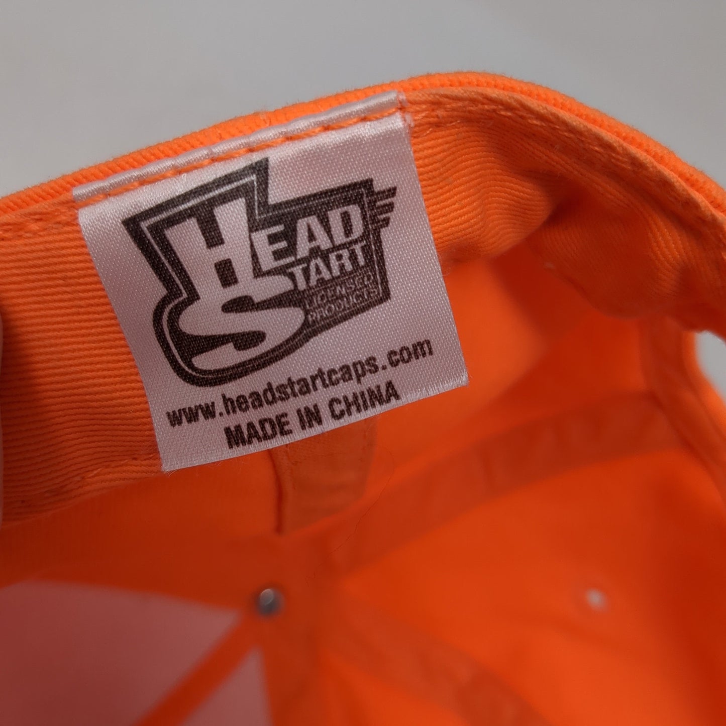 Purina Snapback Hat Orange One Size Adjustable Embroidered Head Start