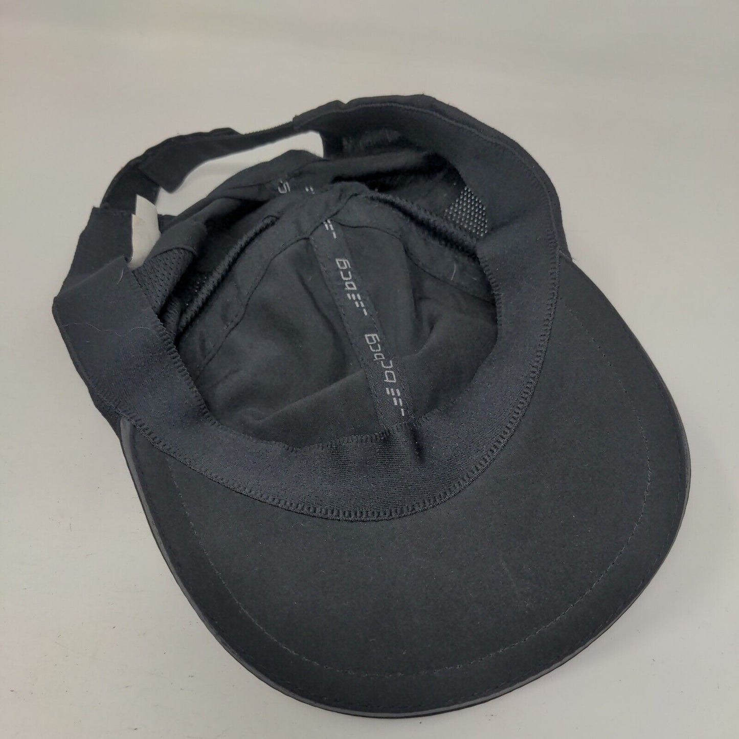BCG Strapback Running Cap Black One Size Adjustable Lightweight Breathable Mesh