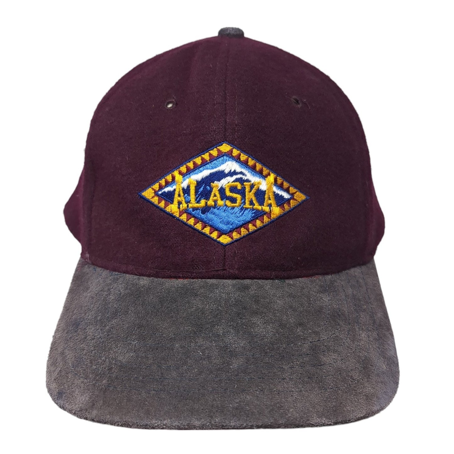 Alaska Slideback Baseball Cap Red One Size Adjustable Embroidered Patriotic