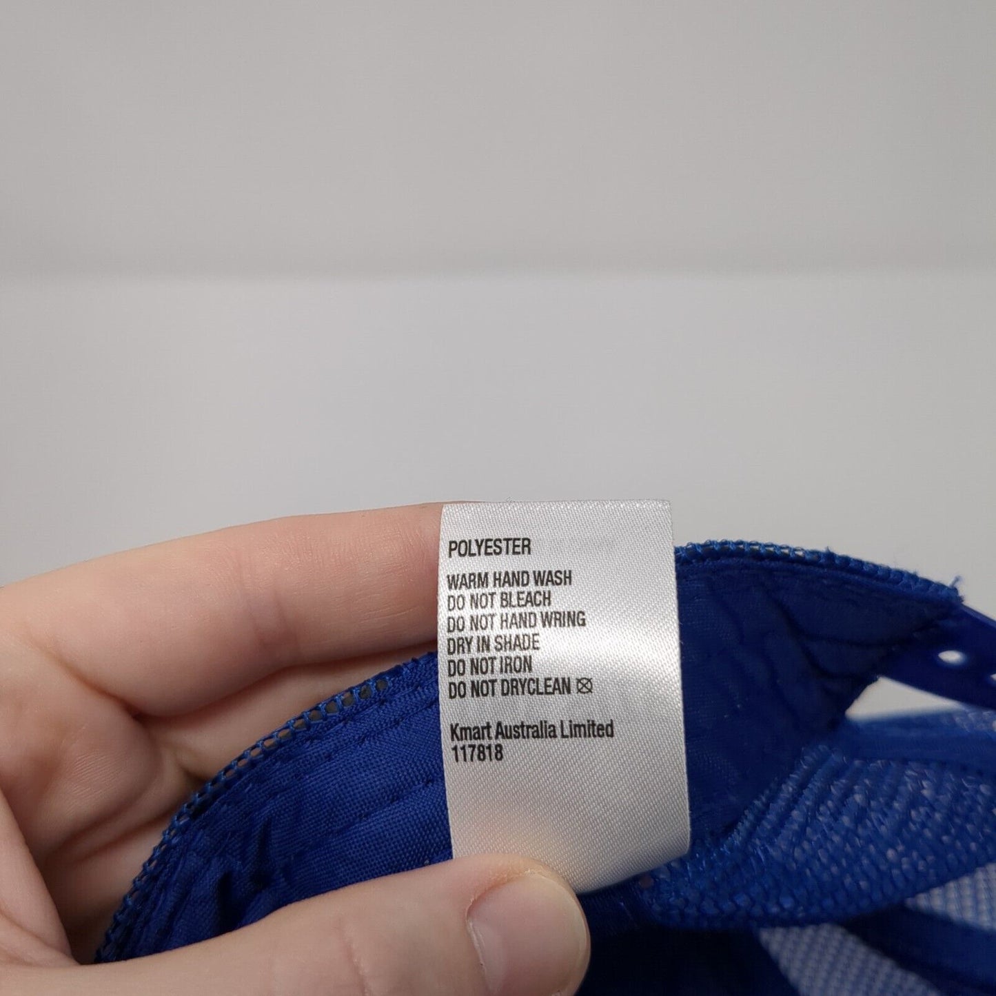 Flag of Australia Snapback Mesh Back Trucker Hat Blue One Size Solid