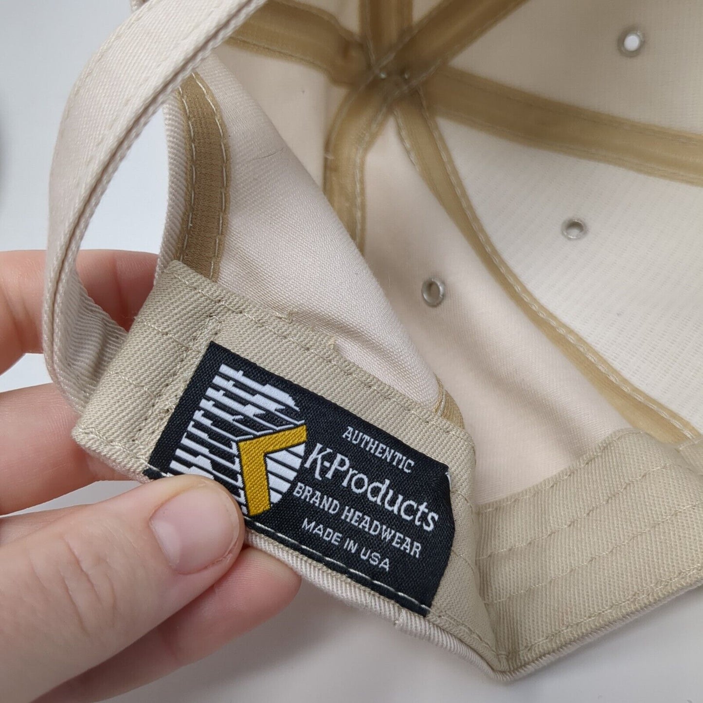 Dow Corning Slideback Hat Tan One Size Adjustable Embroidered K-Products