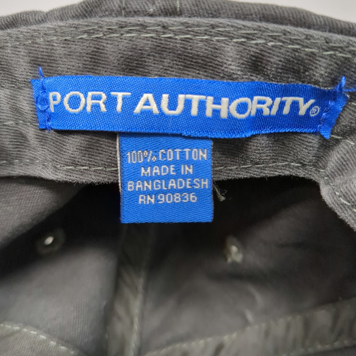 Port Authority Baseball Cap Gray One Size Oysterfest 2015 Duck Museum Cotton Hat