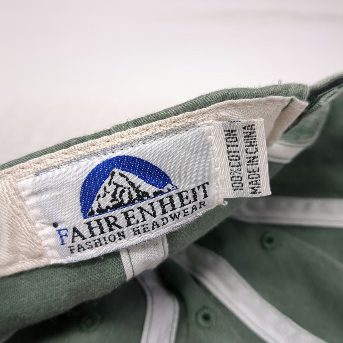 Fahrenheit Baseball Cap Green One Size Cayman Islands Scuba Dive Sharks Hat