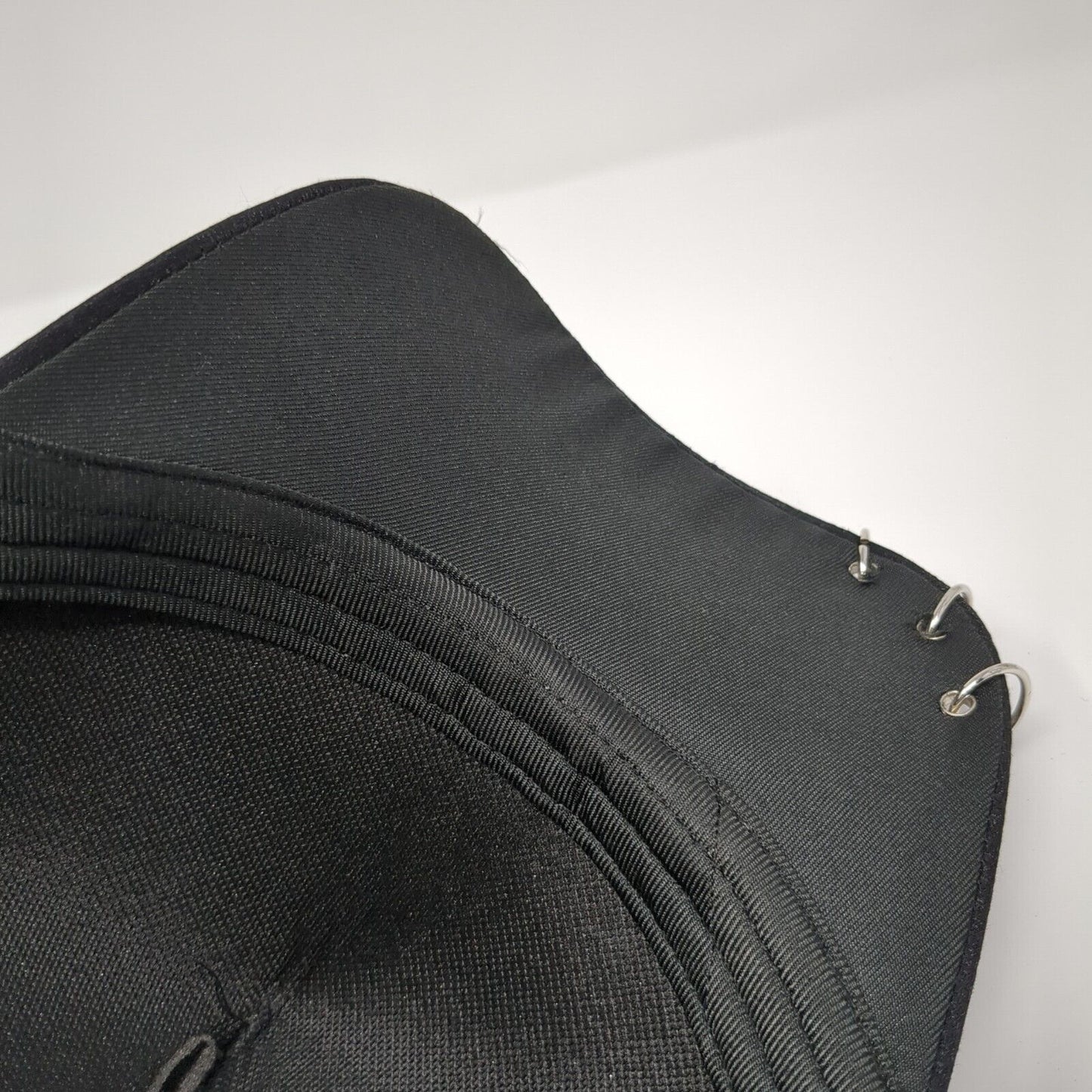 Unbranded Snapback Hat Black One Size Adjustable Metal Ring Embellished
