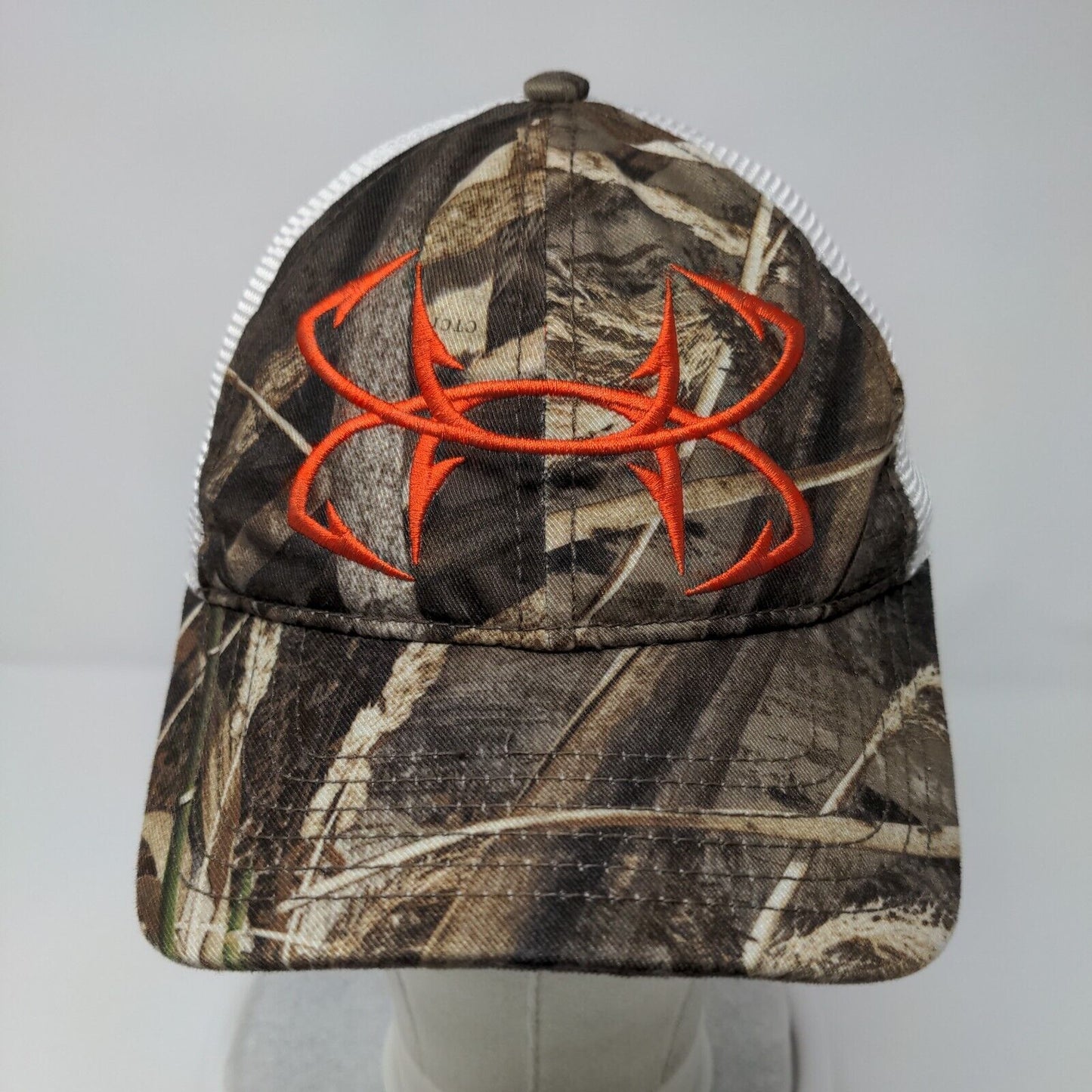 Under Armour Snapback Mesh Back Trucker Hat Camo OSFA Embroidered