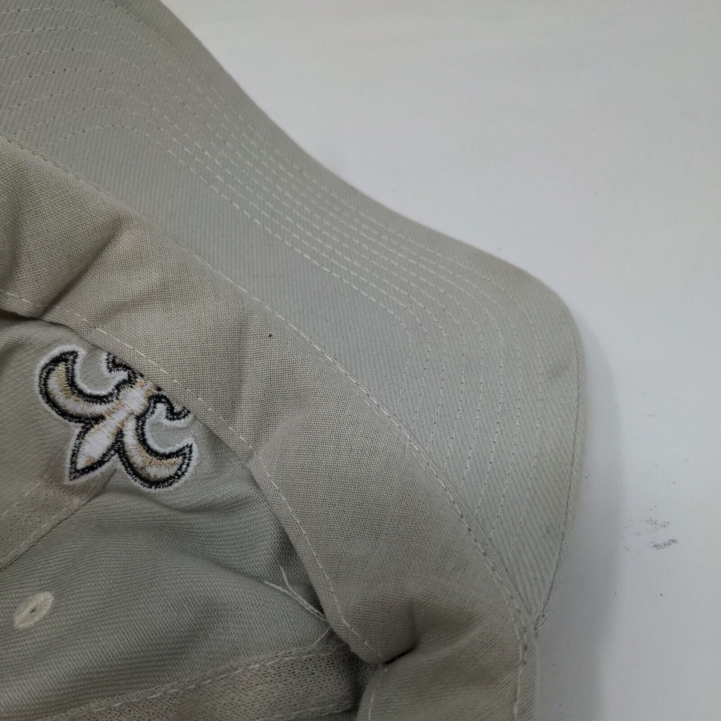 New Orleans Saints Strapback Hat Tan OSFA Adjustable Embroidered 6 Panel NFL