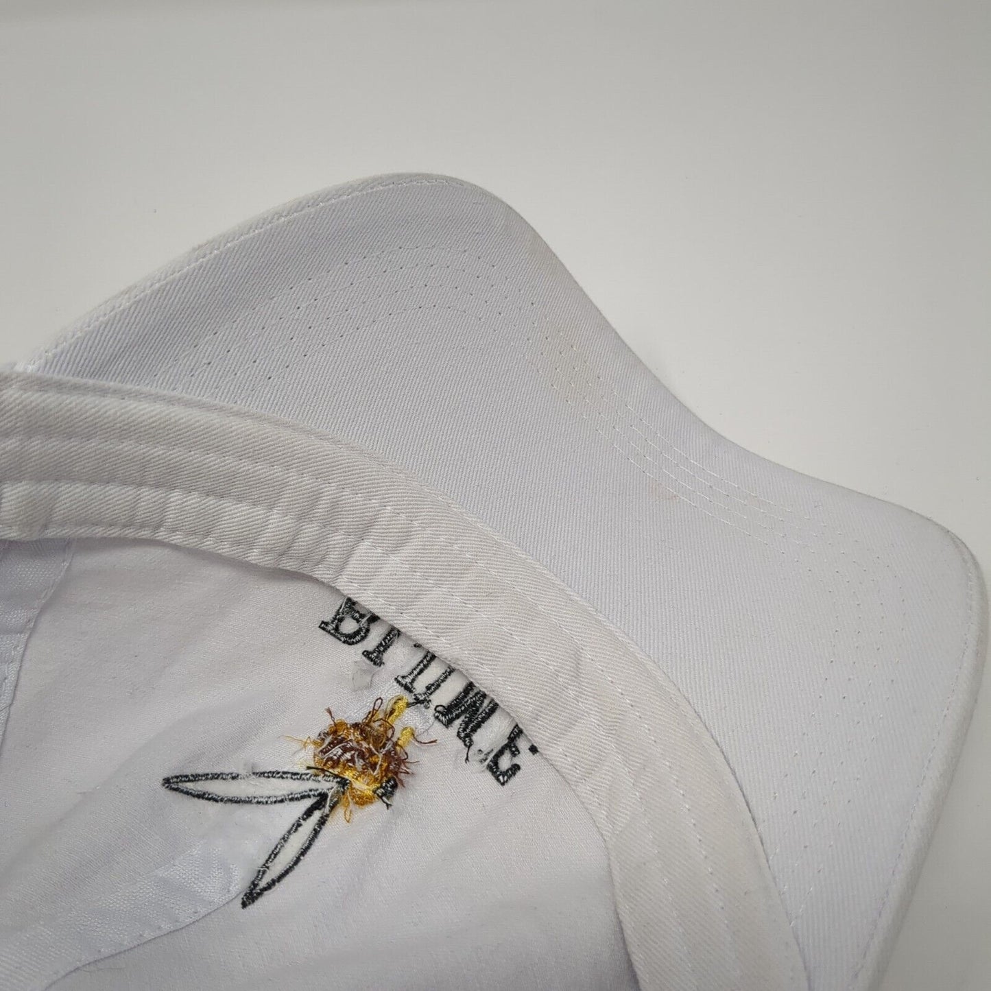 Blume Honey Water Slideback Baseball Cap White One Size Adjustable Embroidered