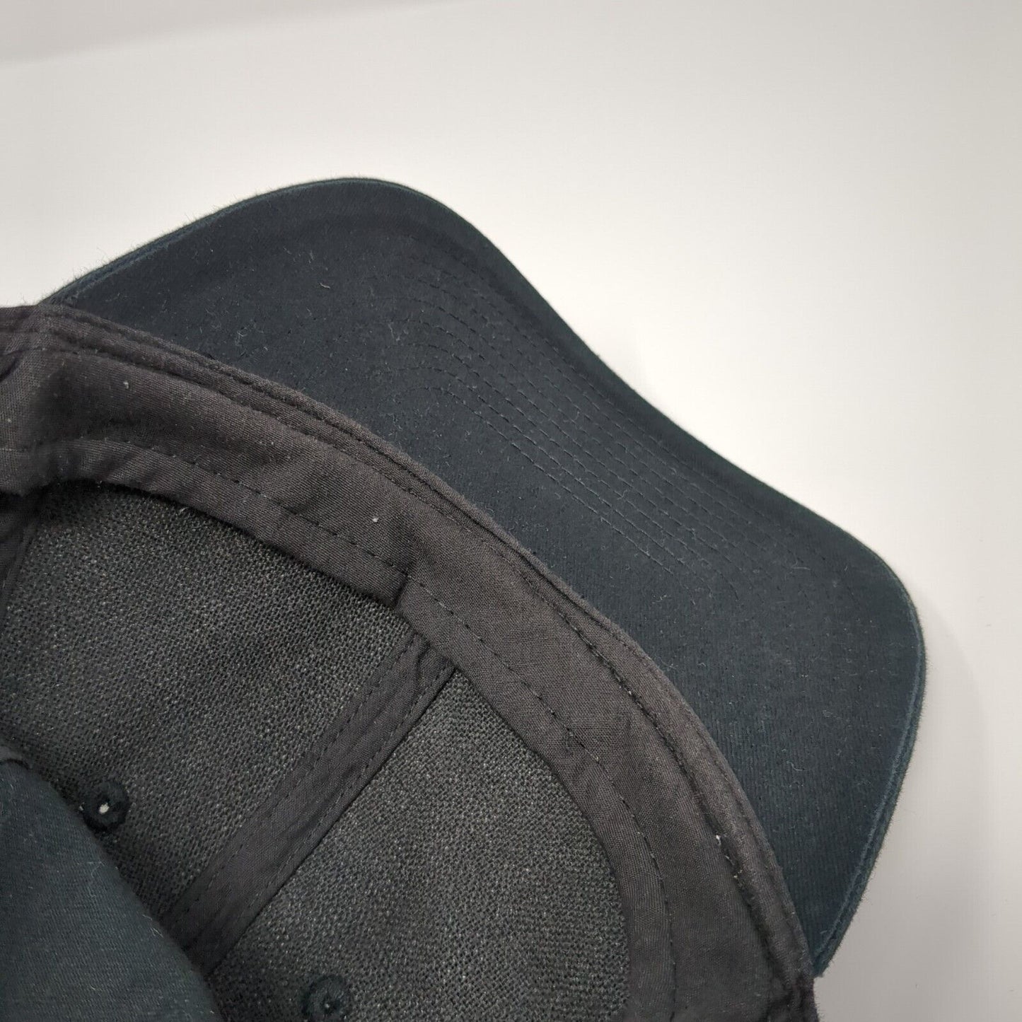 Unbranded Slideback Hat Black One Size Solid Adjustable Blank 6 Panel