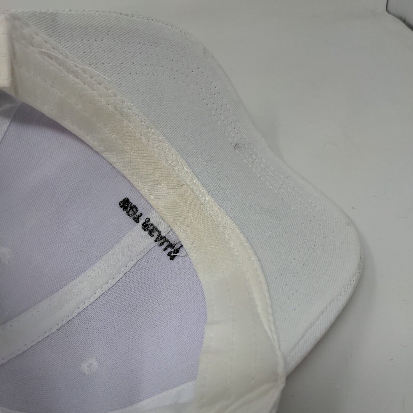 Not Really Slideback Hat White One Size Adjustable Embroidered 6 Panel