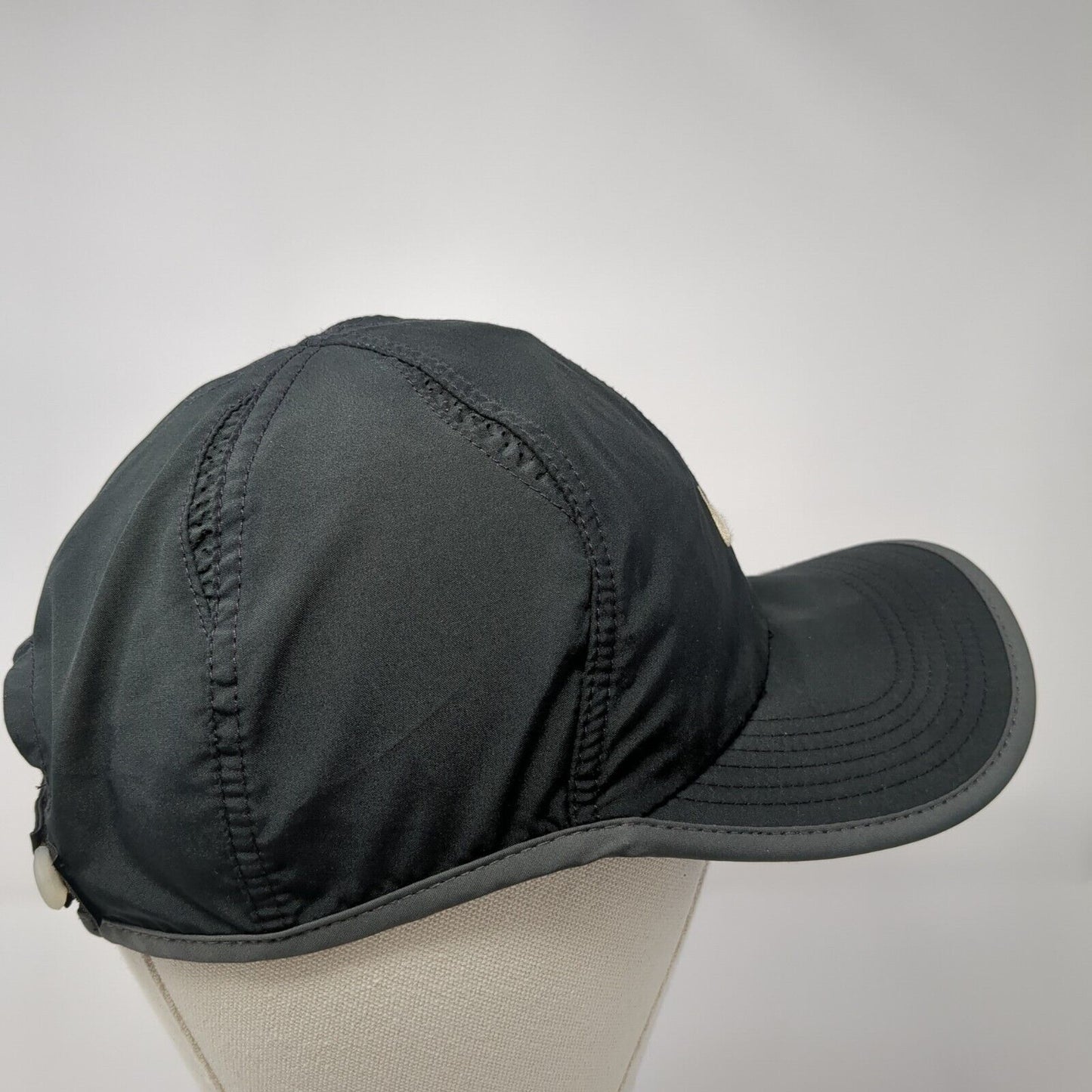 Nike Dri-Fit Strapback Hat Black One Size Adjustable Embroidered Swoosh Logo