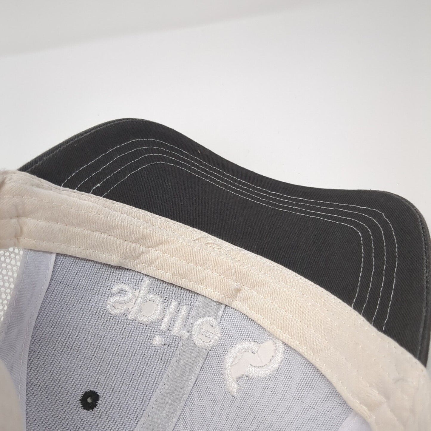 Spire Logo Slideback Trucker Hat Gray One Size Mesh Back Cap America