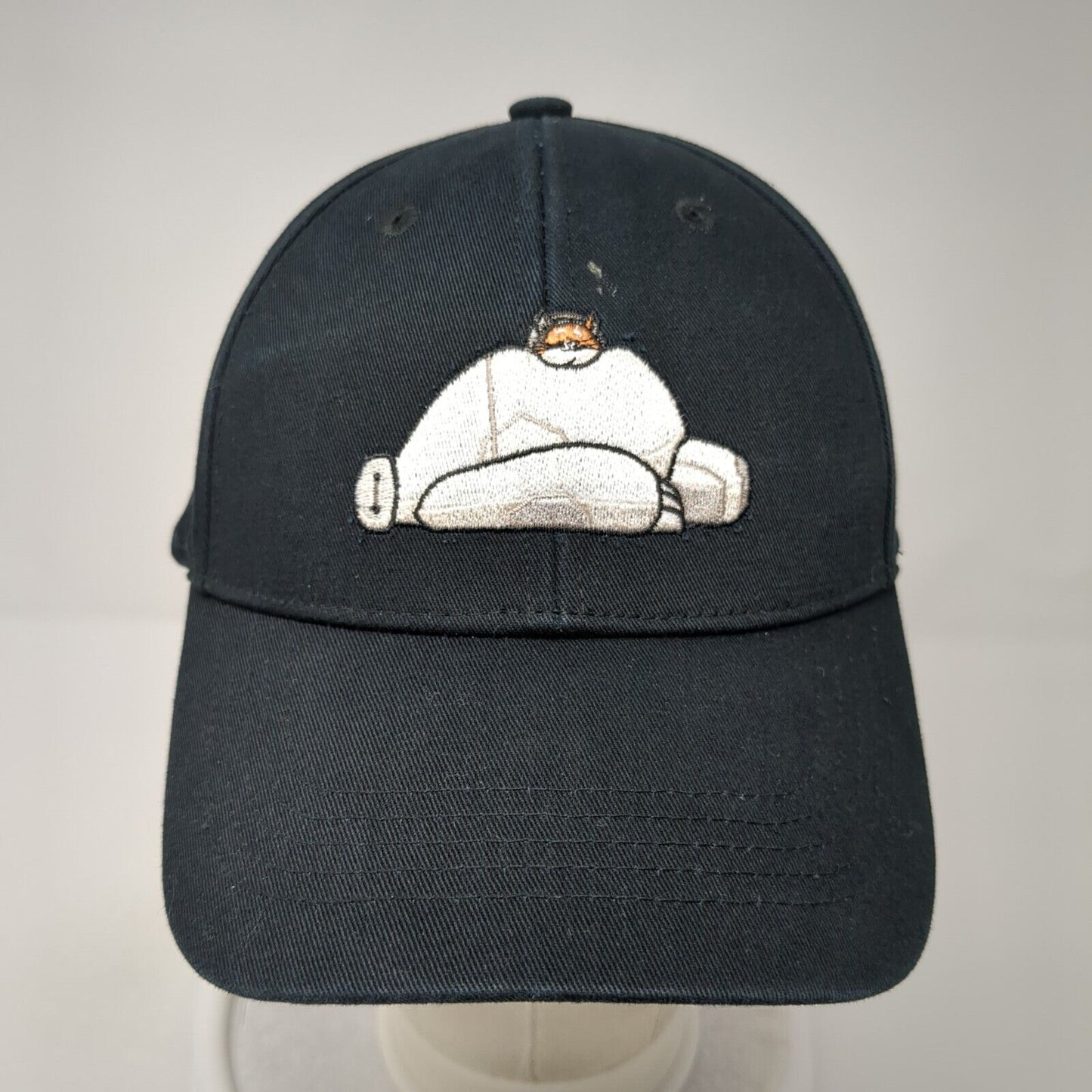 Baymax & Mochi Strapback Hat Black One Size Adjustable Embroidered