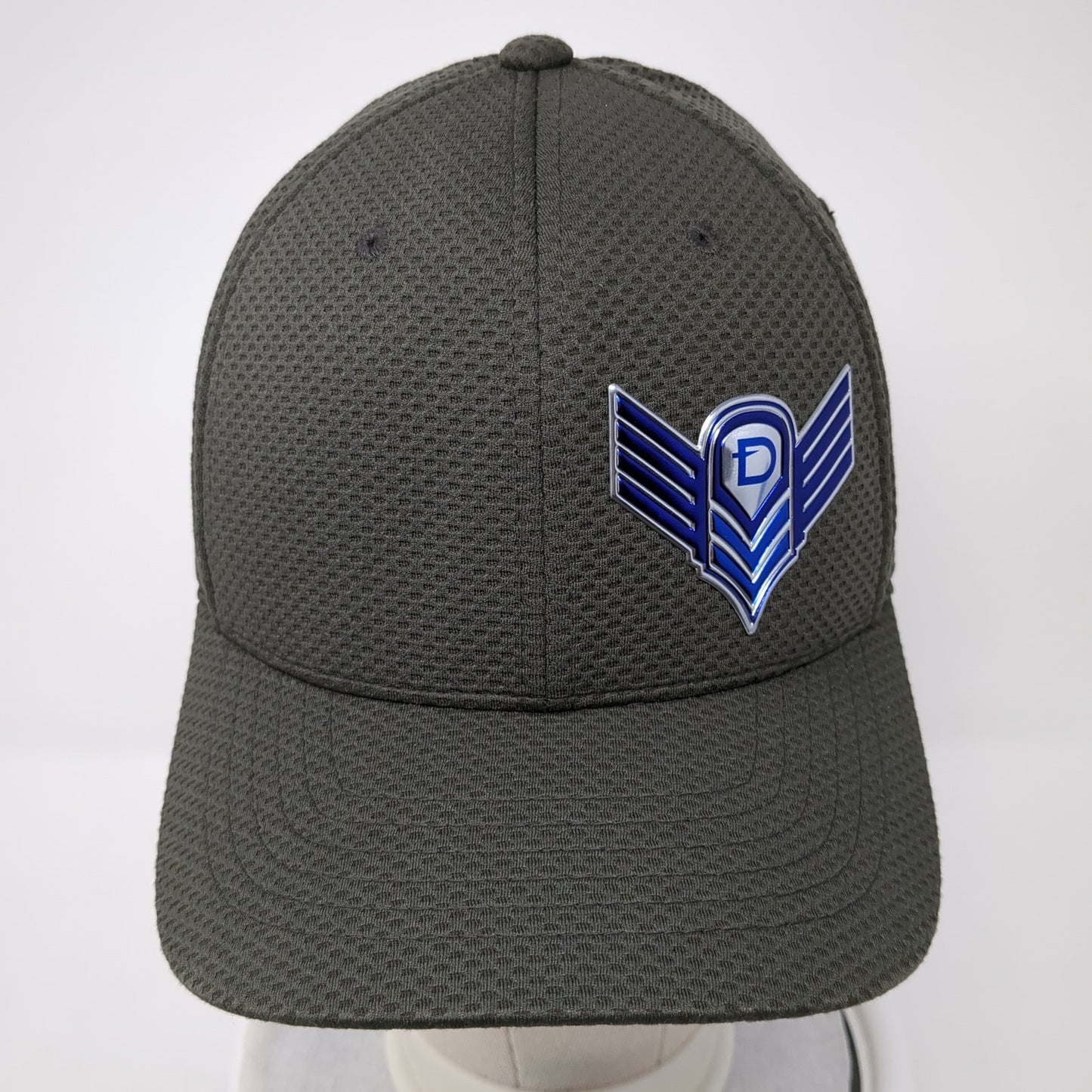 Flexfit Fitted Baseball Cap Brown Medium Lightweight Vented Holes Yupoong
