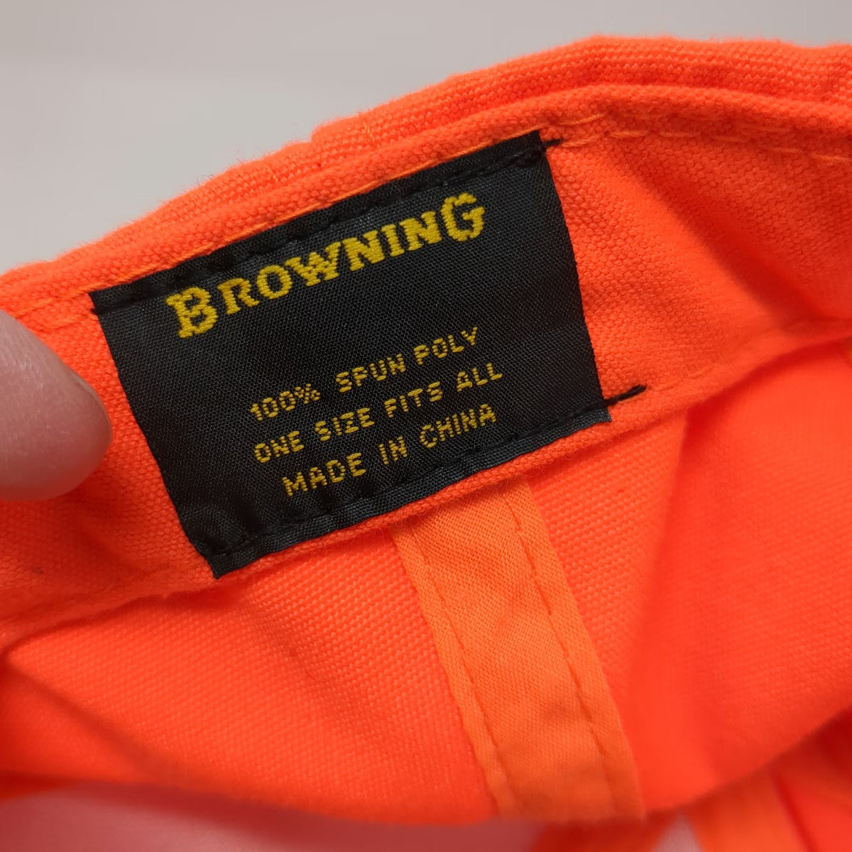 Browning Baseball Cap Orange Green One Size Buckmark Logo Outdoors Hunting Hat