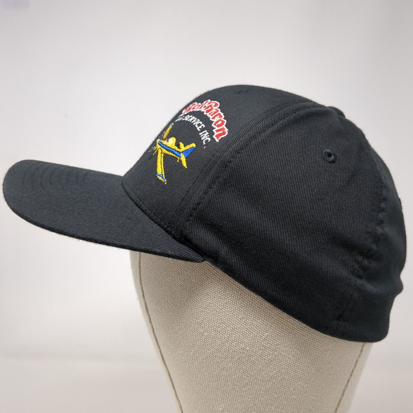 Red Baron AG Service Inc. Fitted Hat Black S/M Flexfit Port Authority