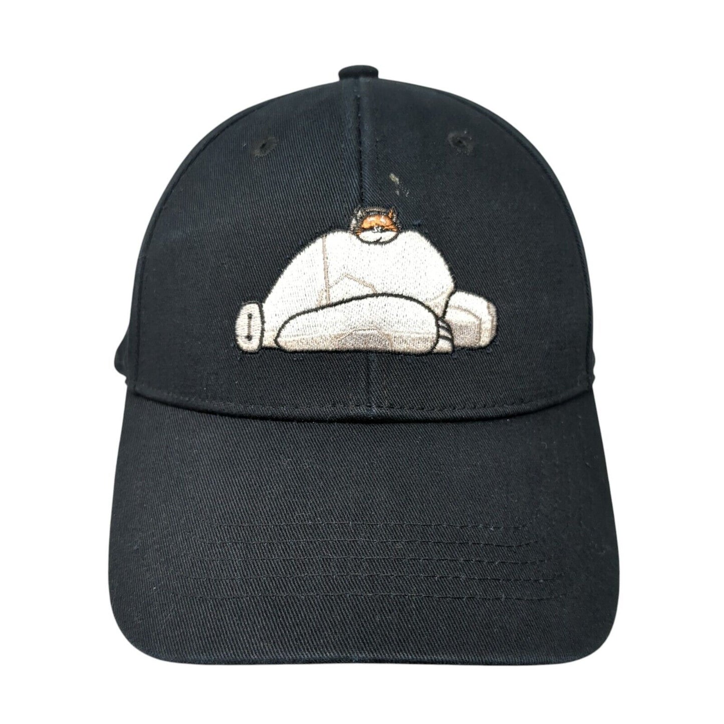 Baymax & Mochi Strapback Hat Black One Size Adjustable Embroidered