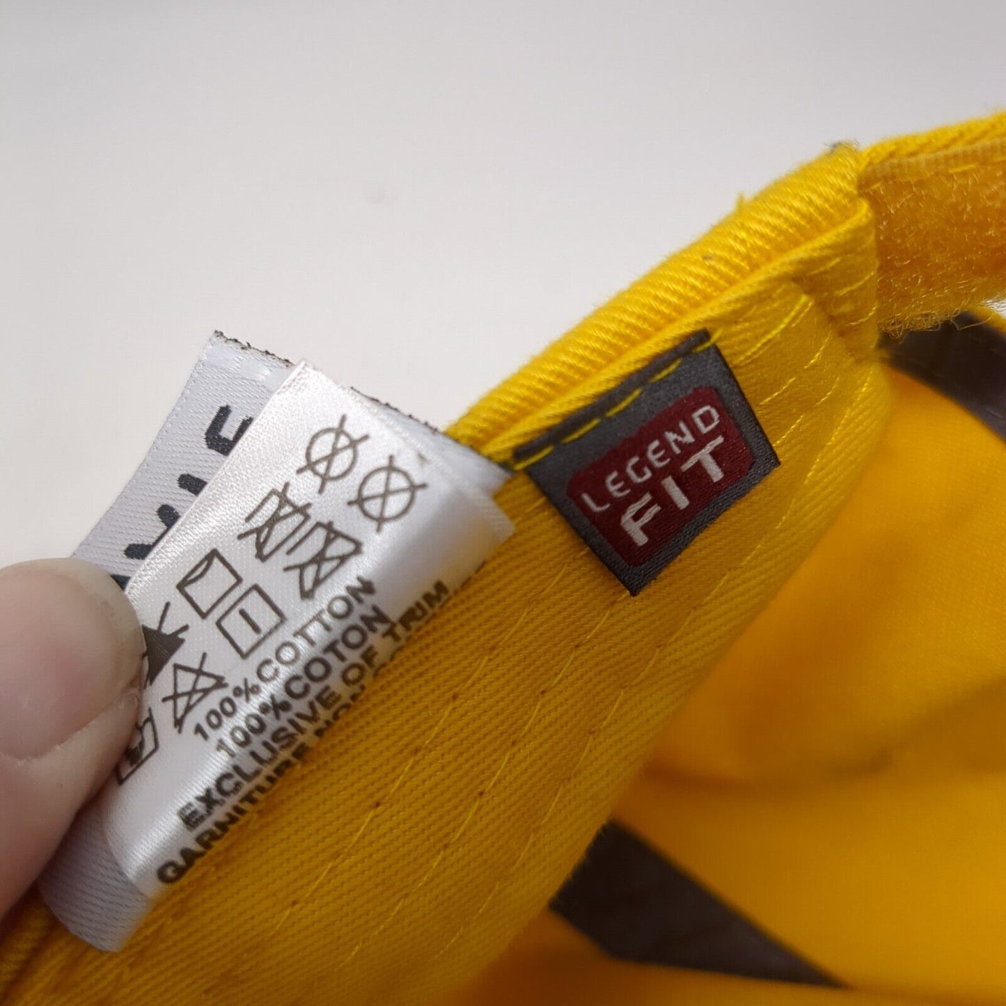 TXvNM #141 Strapback Hat Yellow One Size Legend Fit Embroidered Elevate Cotton