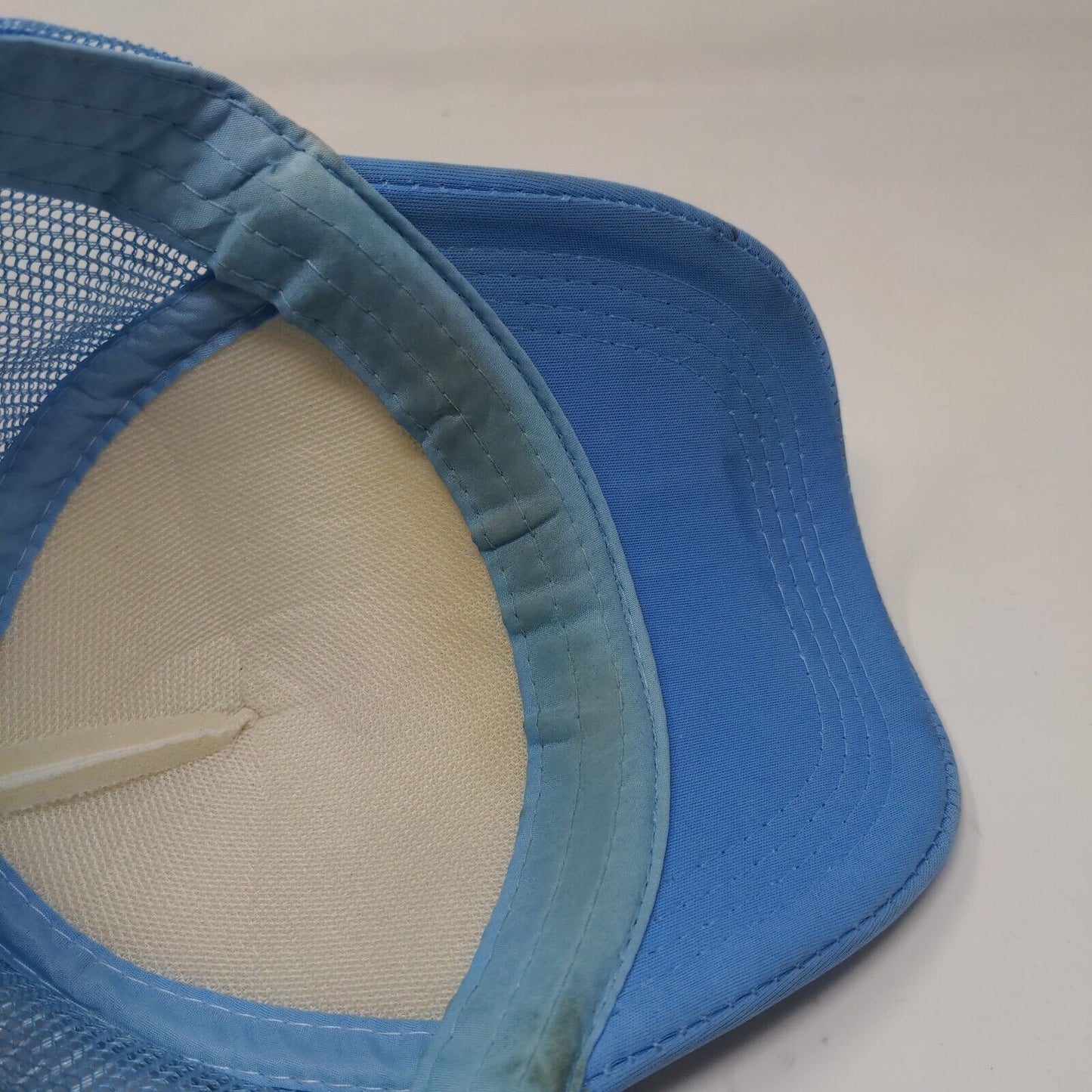 Unbranded Men's Snapback Mesh Back Hat Blue White Flamingo Print Adjustable