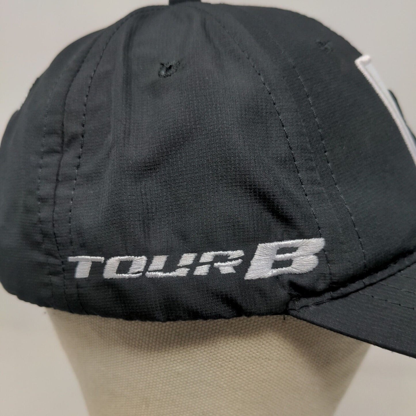Bridgestone Golf Men's Slideback Hat Black Adjustable Polyester Embroidered Logo