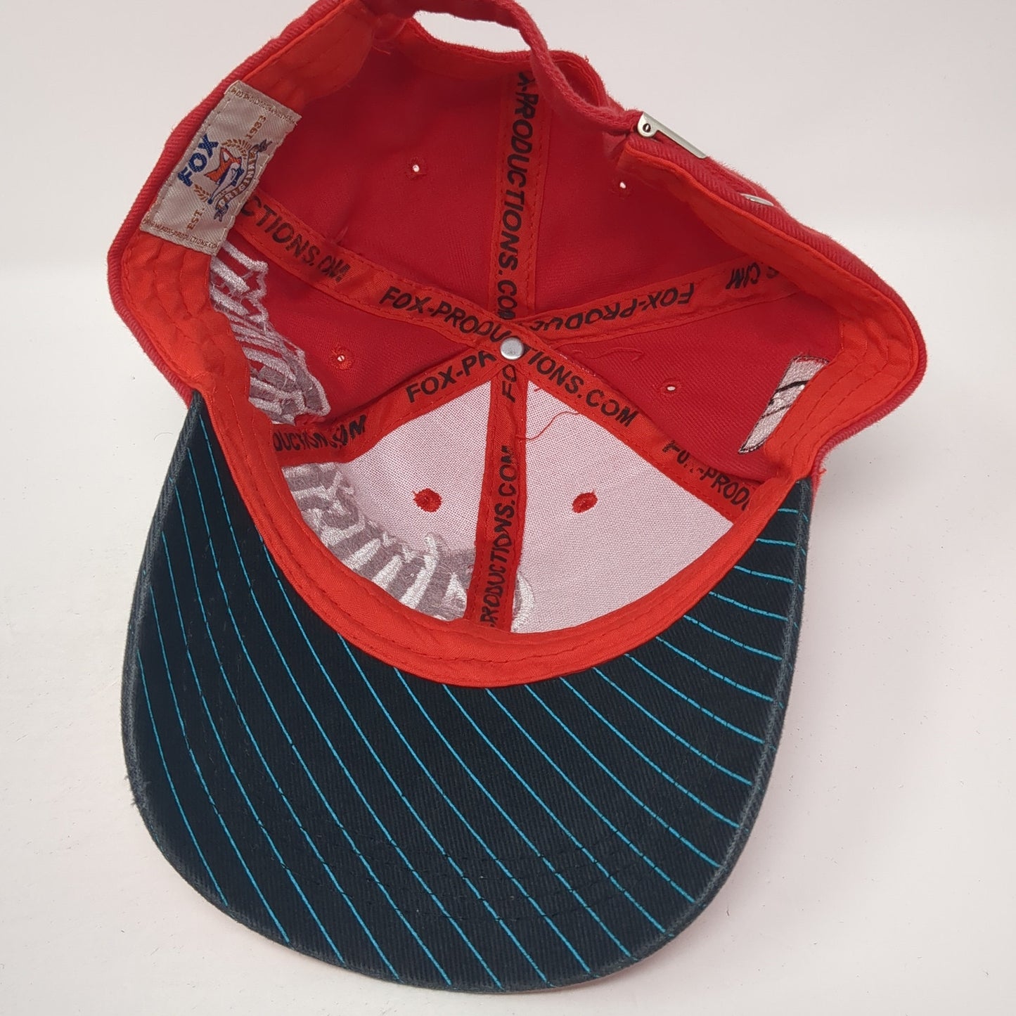 Amsterdam Baseball Cap Red One Size Adjustable Embroidered 6 Panel Fox