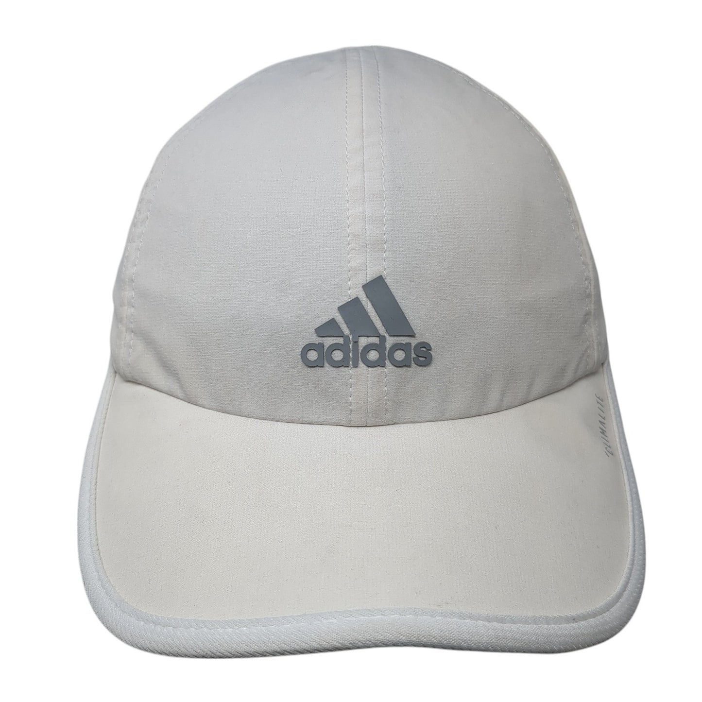 Adidas Strapback Baseball Cap Beige One Size Adjustable Lightweight 6 Panel