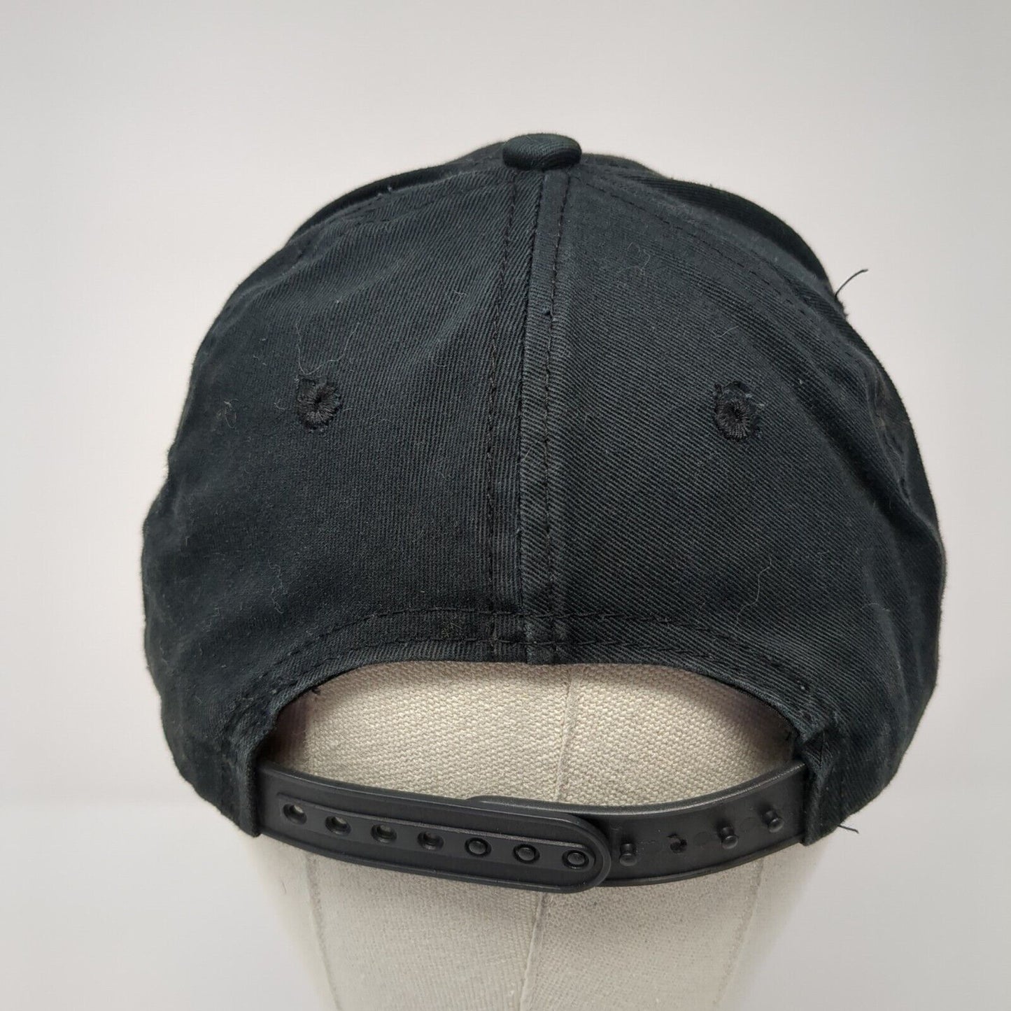 Bass Pro Shops Snapback Hat Black One Size Adjustable Gone Fishing Solid