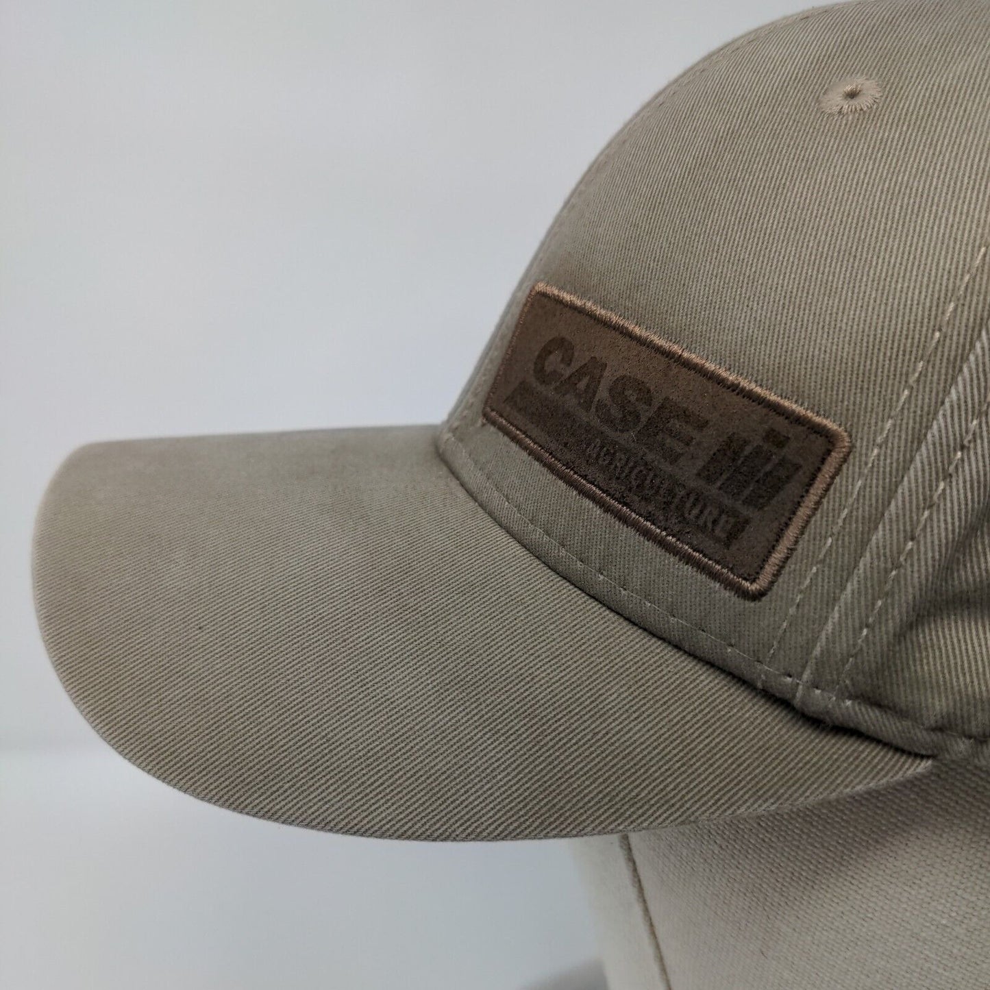 Case Agriculture Strapback Hat Tan OSFA Adjustable Embroidered Deer Wildlife