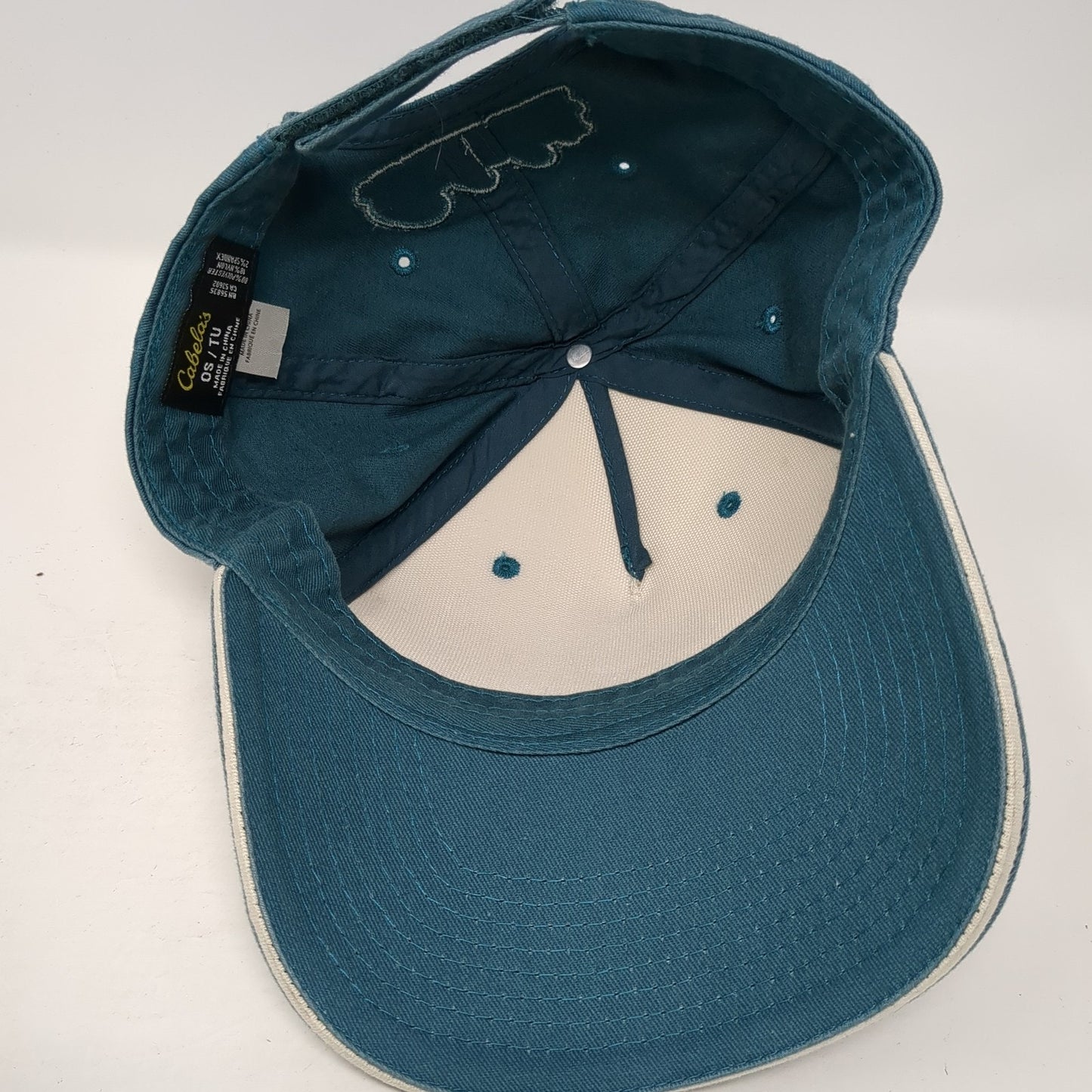 Cabela's Bear Strapback Hat Blue One Size Adjustable Colorblock Outdoor